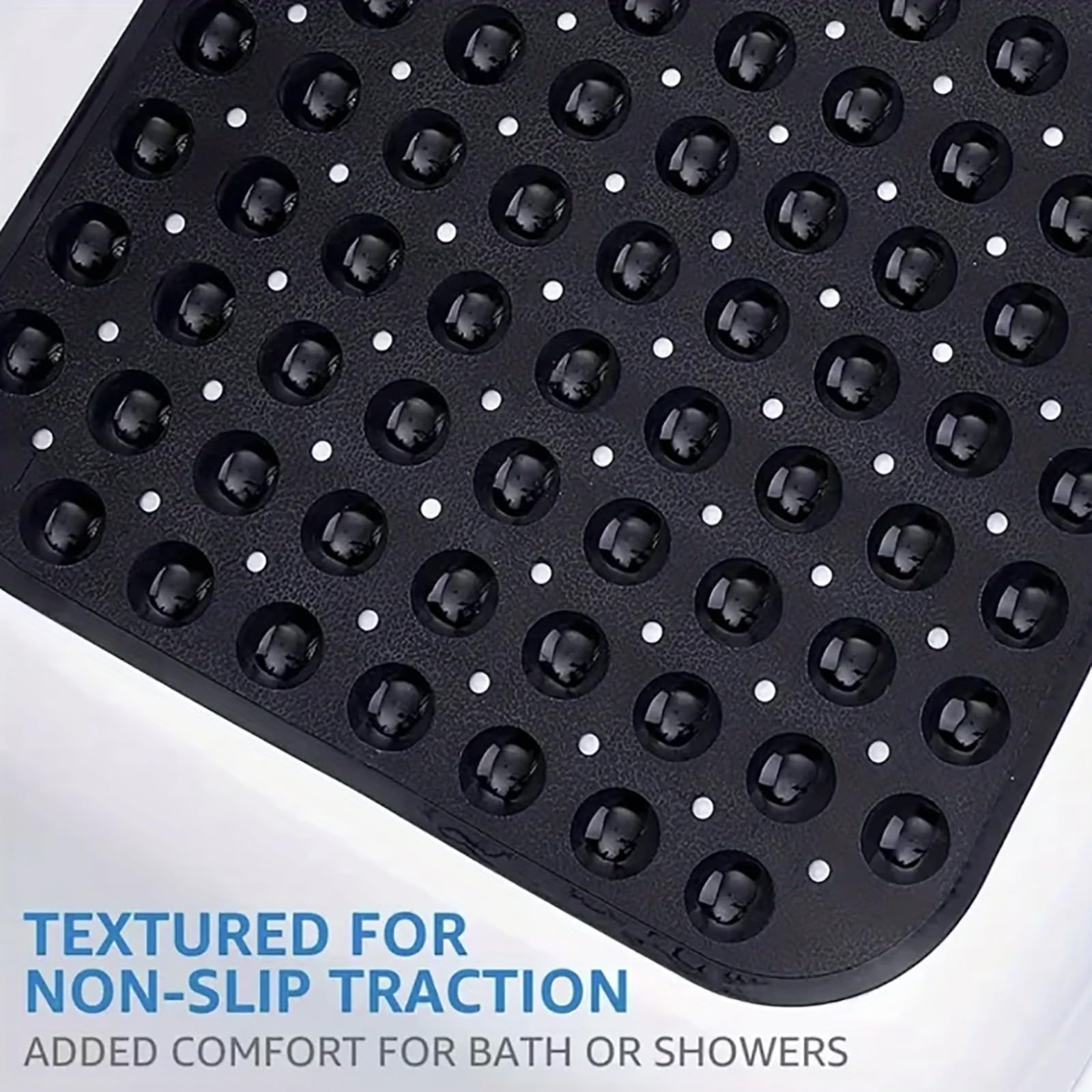 Generico Tappeto Bagno in PVC Antiscivolo Anticaduta con Ventose per Vasca e Doccia | Lavabile in lavatrice con ventose