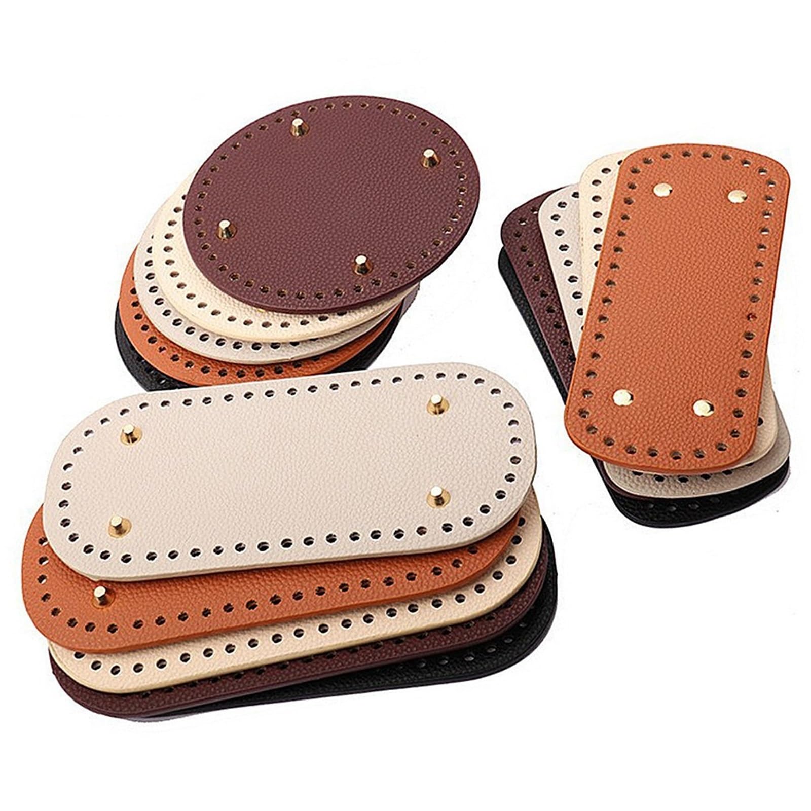 10 Stück gehäkelte PU-Grundplatte FüR GehäKelte Taschen