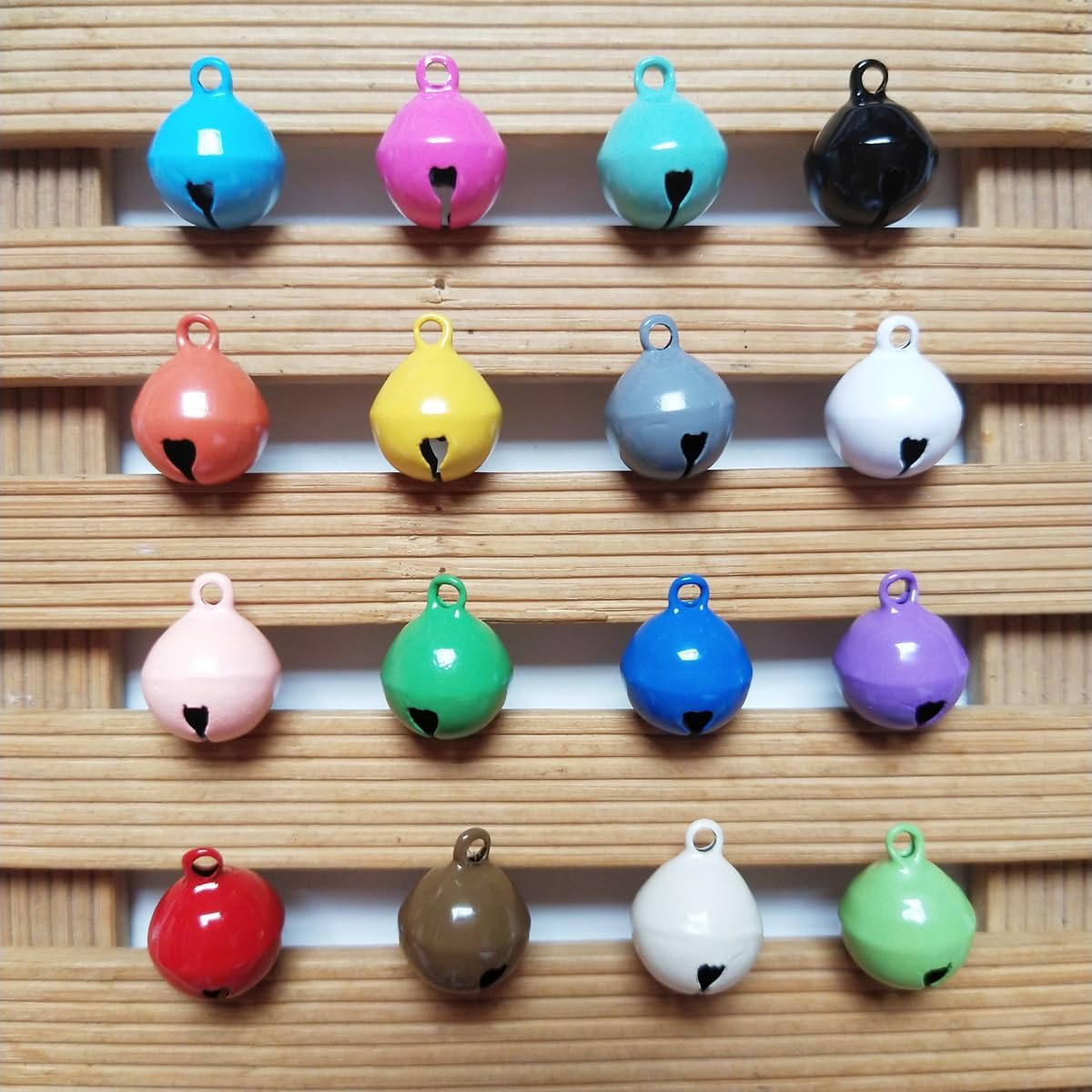 50 Pack Metal Craft Bells, 14mm Small Jingle Bells DIY Bells for Pets Collar Christmas Wreath Jewelry Festival Decorations