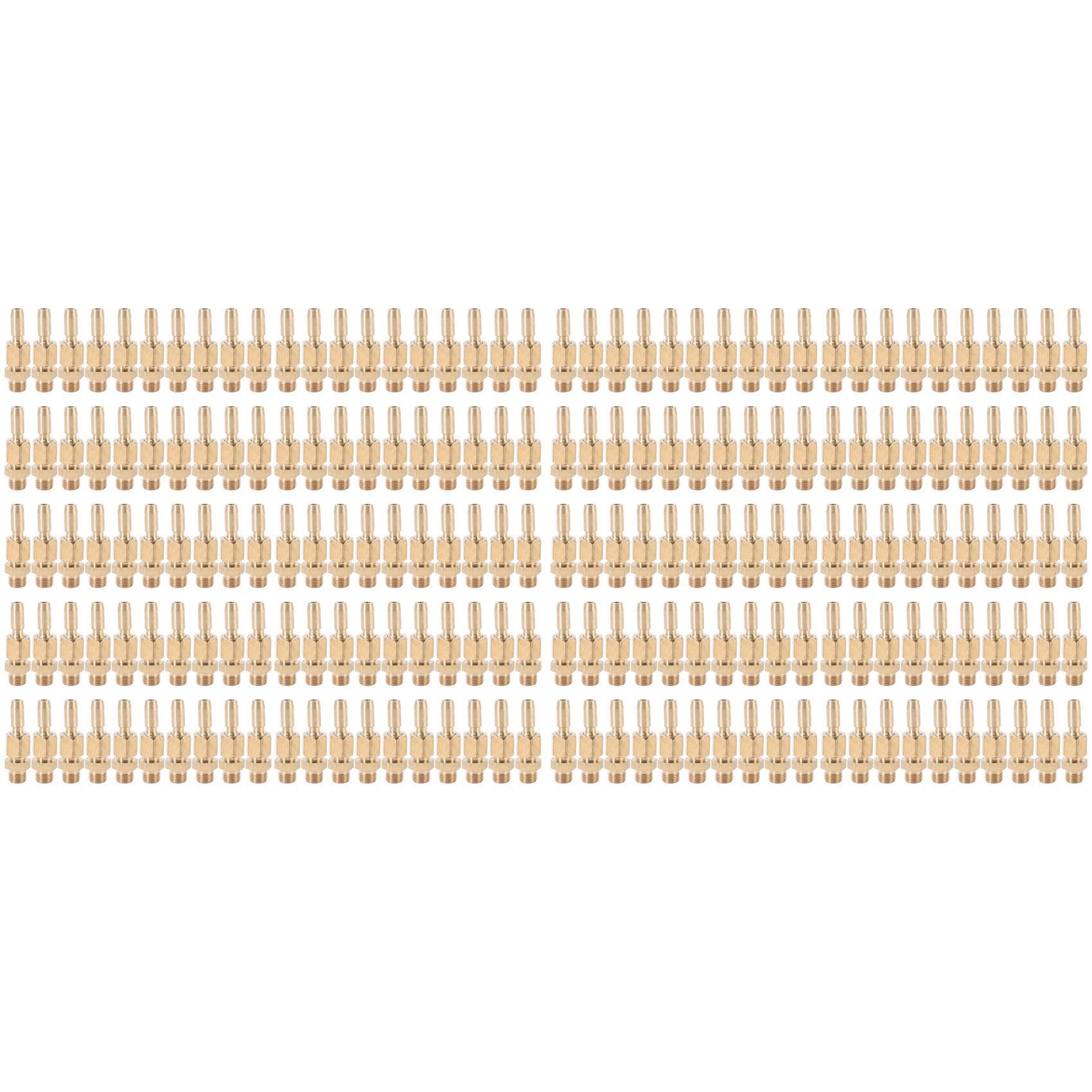 KTELLTY 200Pcs 1/8 Inch DN6 Brass Gushing Water Fountain Nozzles Universal Water Curtain Nozzle Landscape