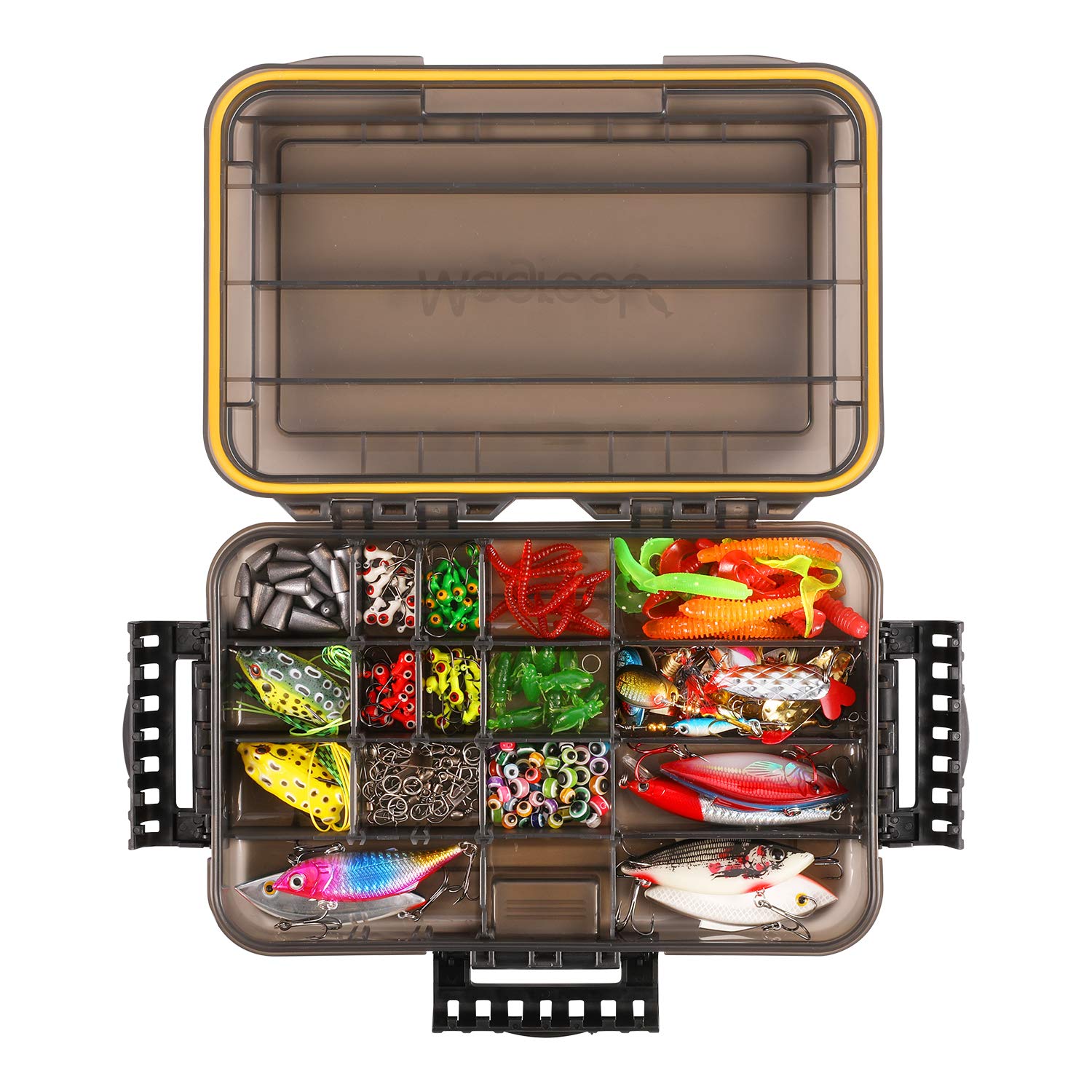 Gonex Boîtes De Pêche Leurres 3600/3700 - Lot 3/4 Paquets Transparents Avec 18/24 Grilles