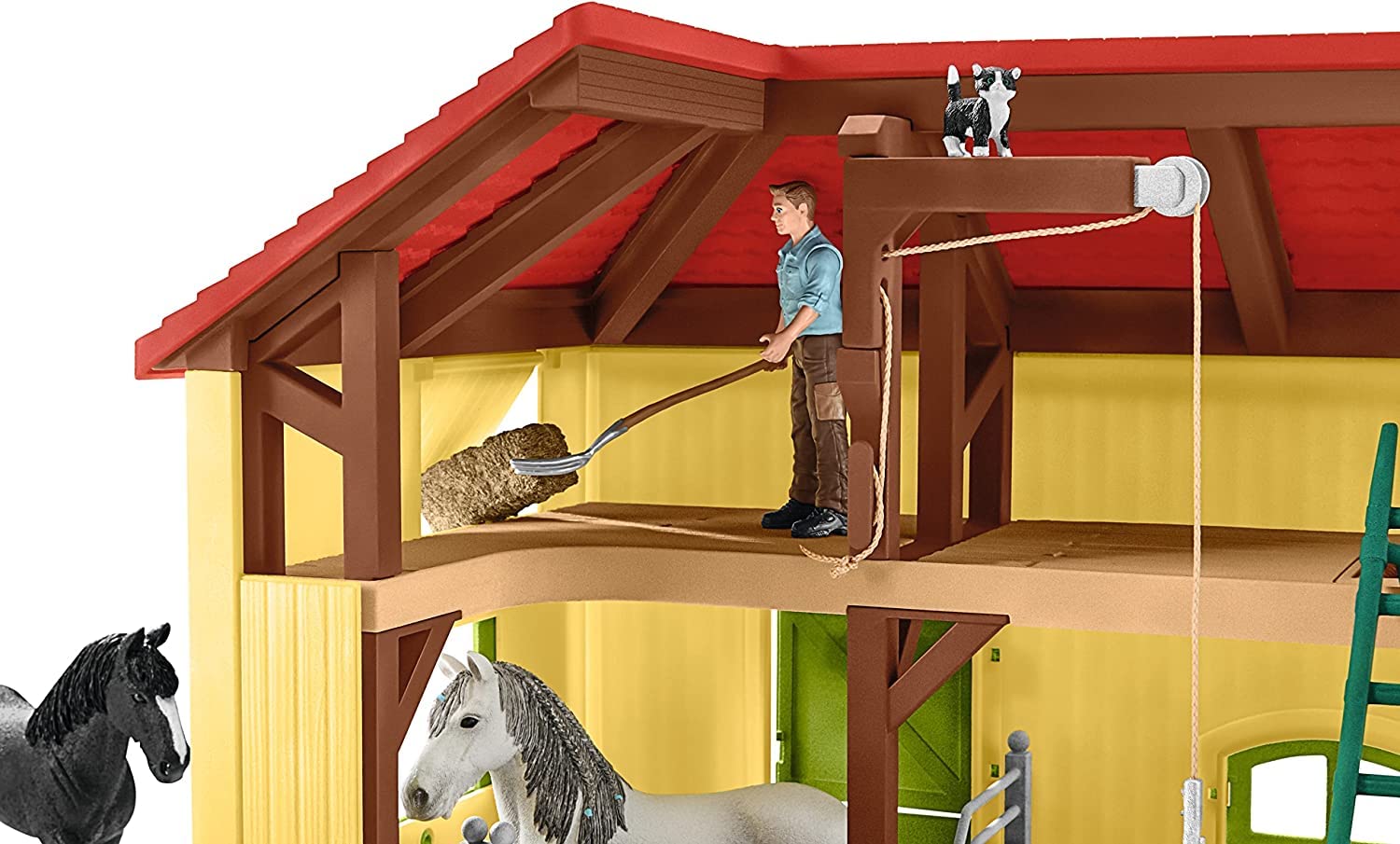 Schleich 42485 Pferdestall, für Kinder ab 3+ Jahren, Farm World - Spielset