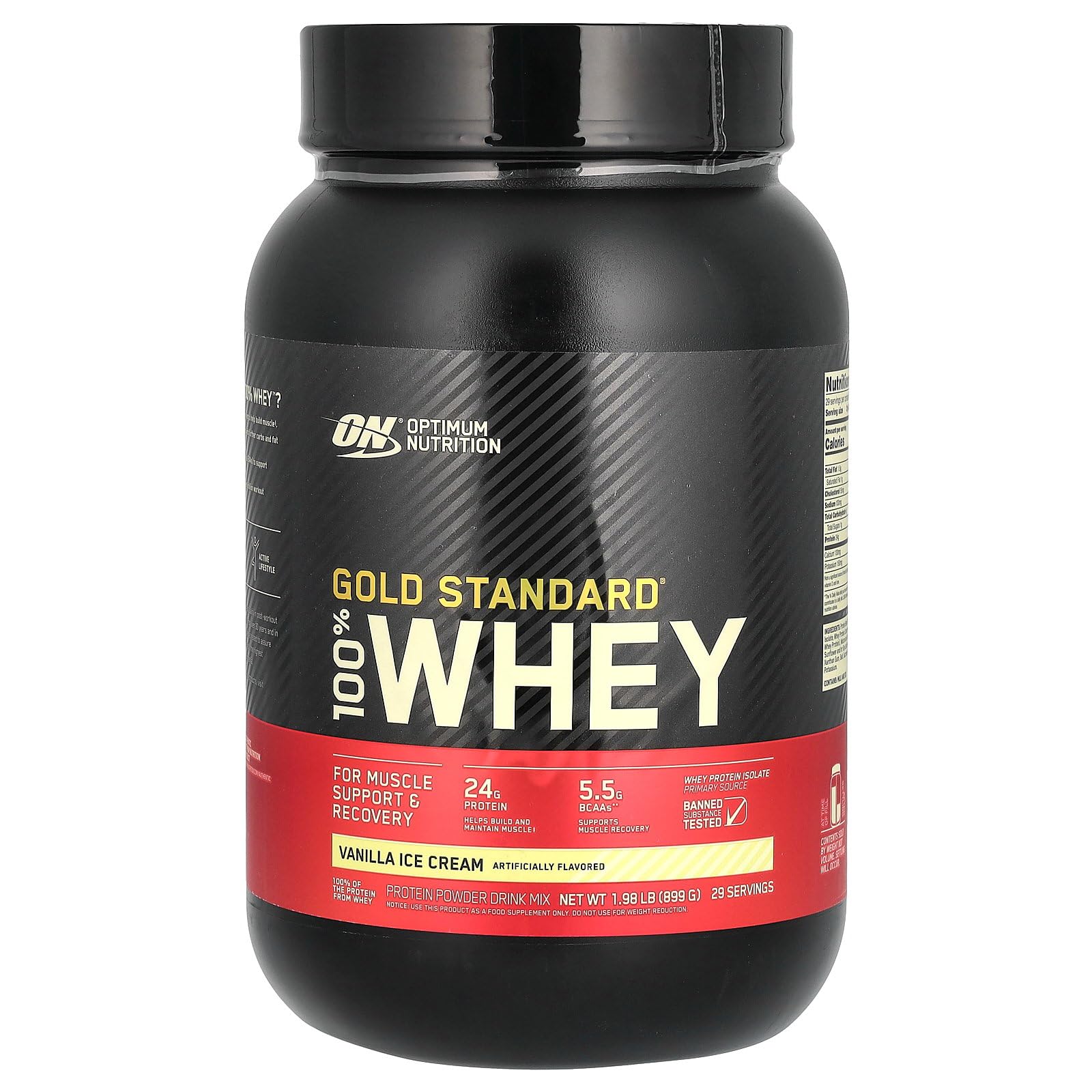 Optimum Nutrition Gold Standard Whey Vanilla Ice Cream - 2.07 lbs