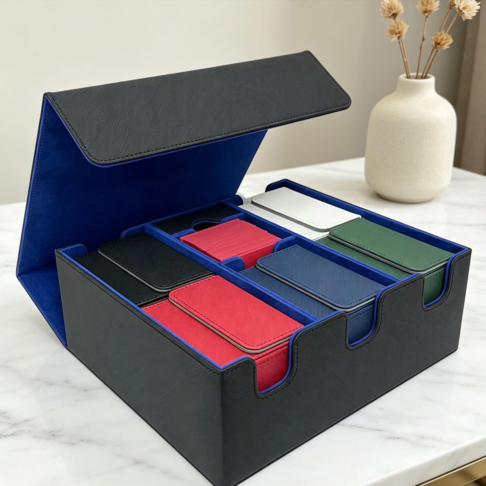 Funda multifunción para tarjetas de juego, fabricada con caja de cartón resistente de poliuretano