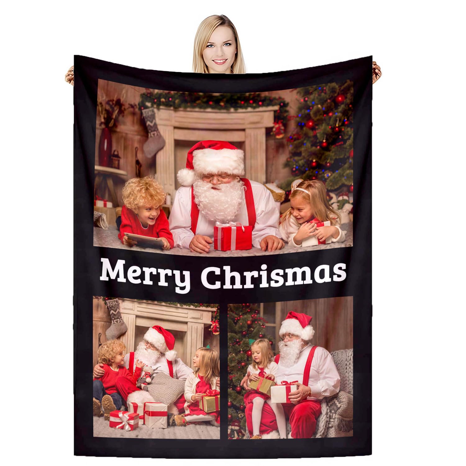 DSSHENGDS Customized best mom gift, birthday personalized blanket, personalized couple blanket, personalized photo gift for mom, girlfriend, him, her, anniversary, Christmas-C-100 * 150 โ image 1
