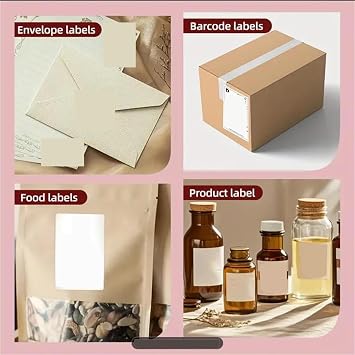 Portable Printer. Bluetooth Thermal Label Printer Small Shipping Label Printer 4X6 Inch Compatible With Multiple Systems .Home Office