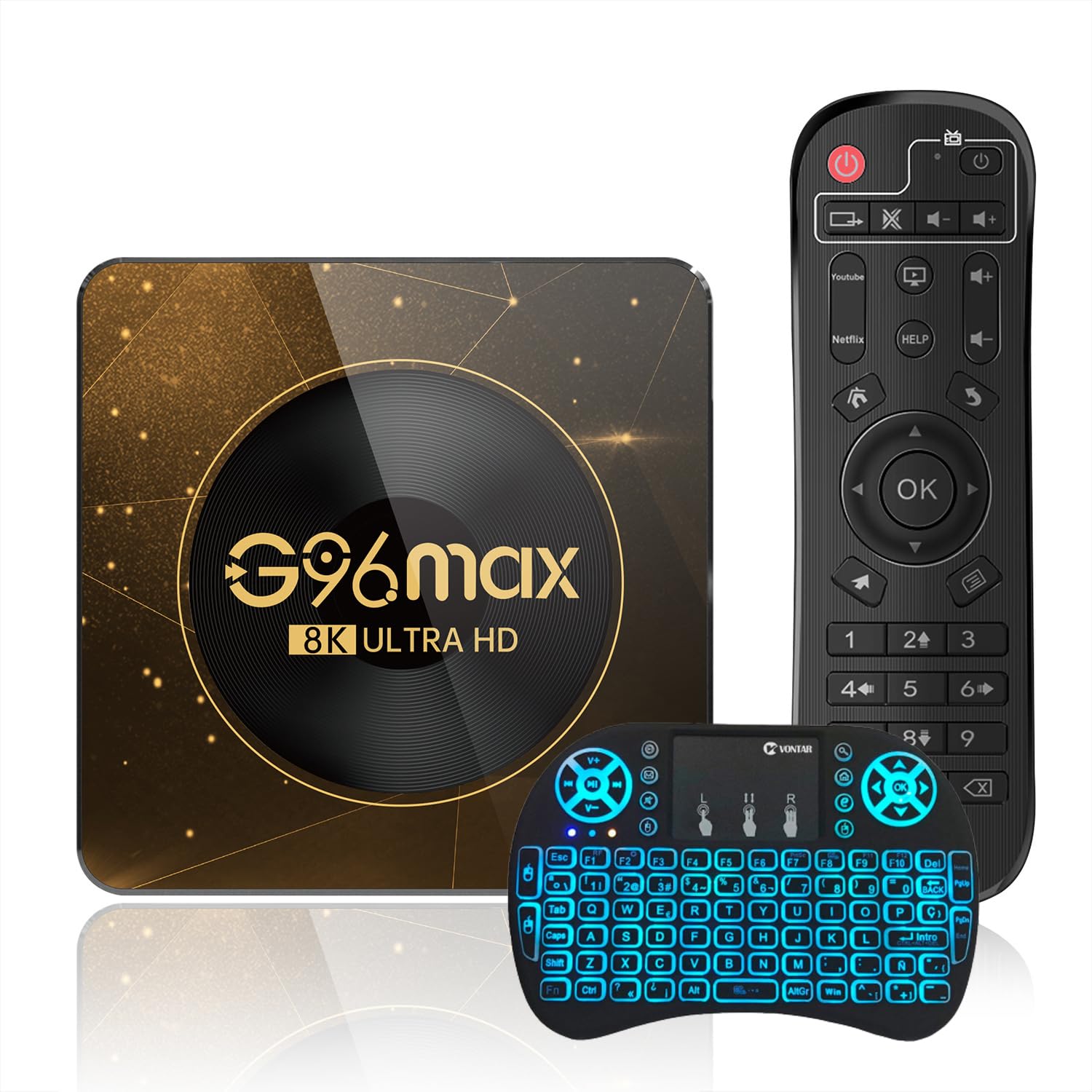 2024 Android 13.0 TV Box, 4 GB Ram 64GB Rom RK3528 Quad-Core 64bit Cortex-A53, 4K HD Wsparcie Wifi6 / 2,4 GHz + 5GHz Dual-Band WiFi/BT 5.0, mini bezprzewodowa klawiatura, 2 GB+16 GB