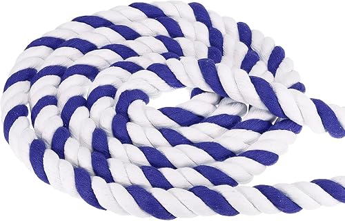 PATIKIL Cuerda de algodón trenzado natural de 1 pulgada x 10 pies, cuerda de tira y afloja de 3 hebras con cinta de sellado para barandillas de