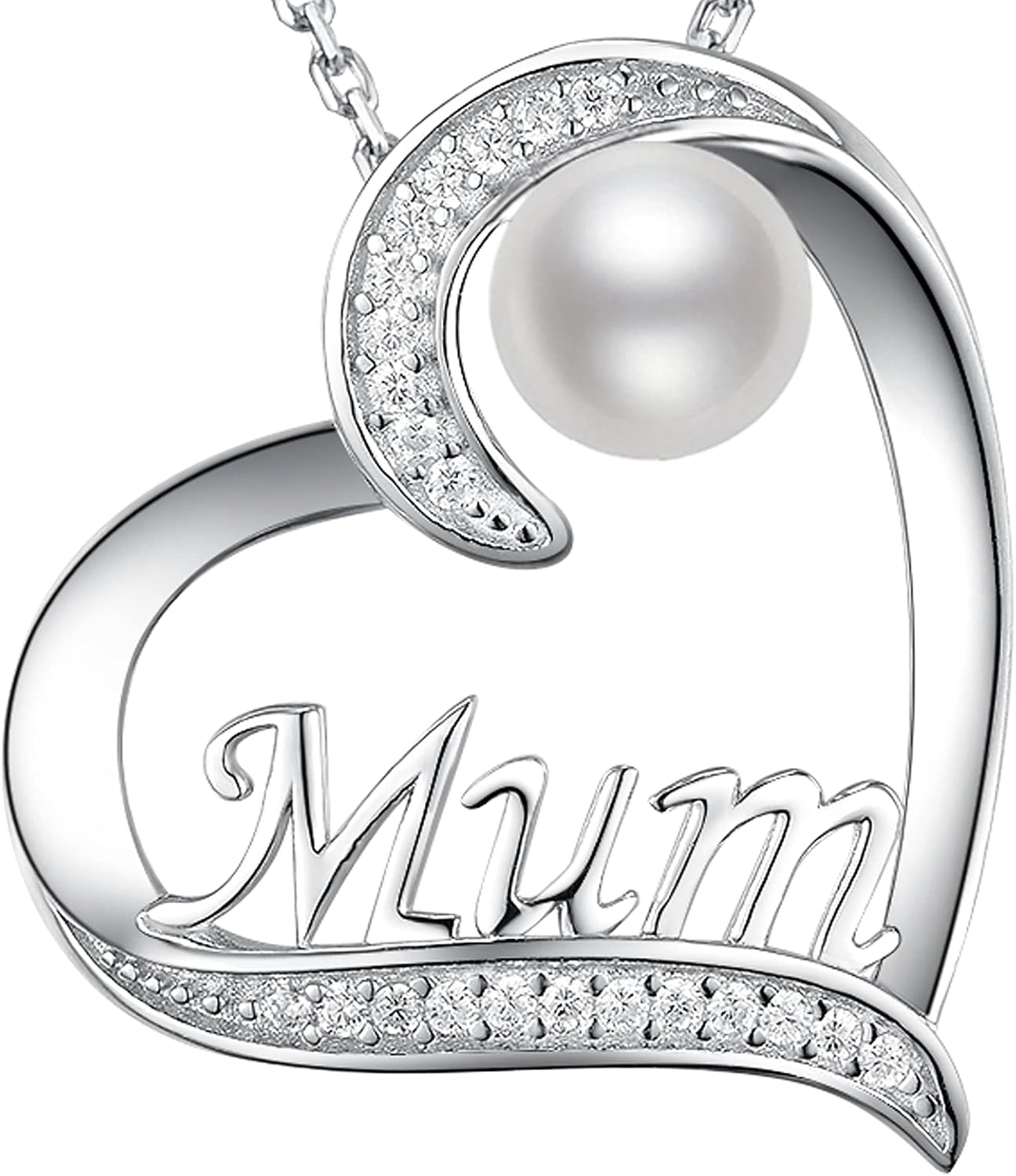 Moeder Ketting Voor Moeder 925 Sterling Zilveren Liefde Hart Hanger Geboortestenen Sieraden Moederdag Geschenken