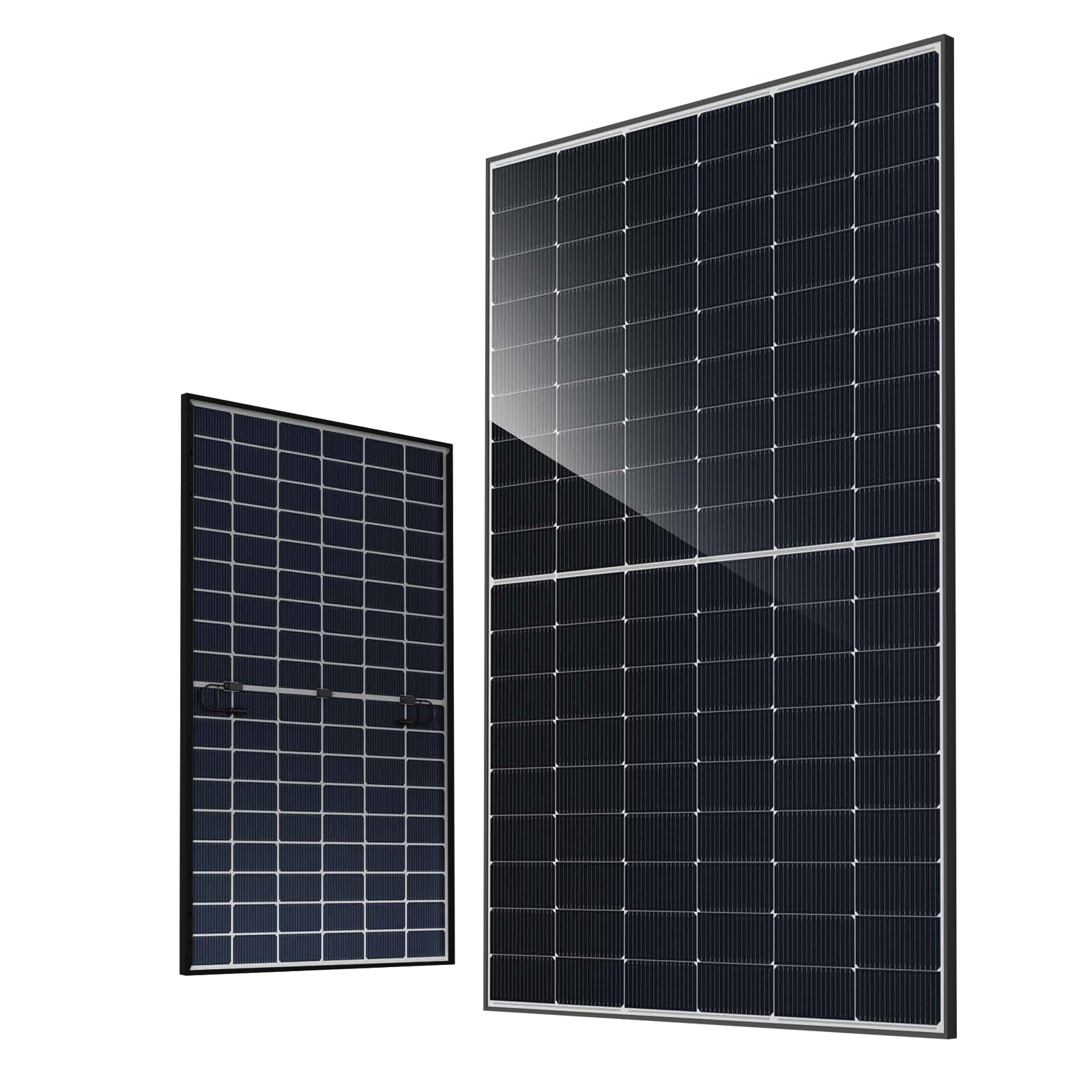 JA Solar® Pannello solare bifasico monocristallino, 440 W, Black Edition, ideale per camper, casette da giardino, barche (Mono 440 W, 36 V, per sistemi PV da 24 V)