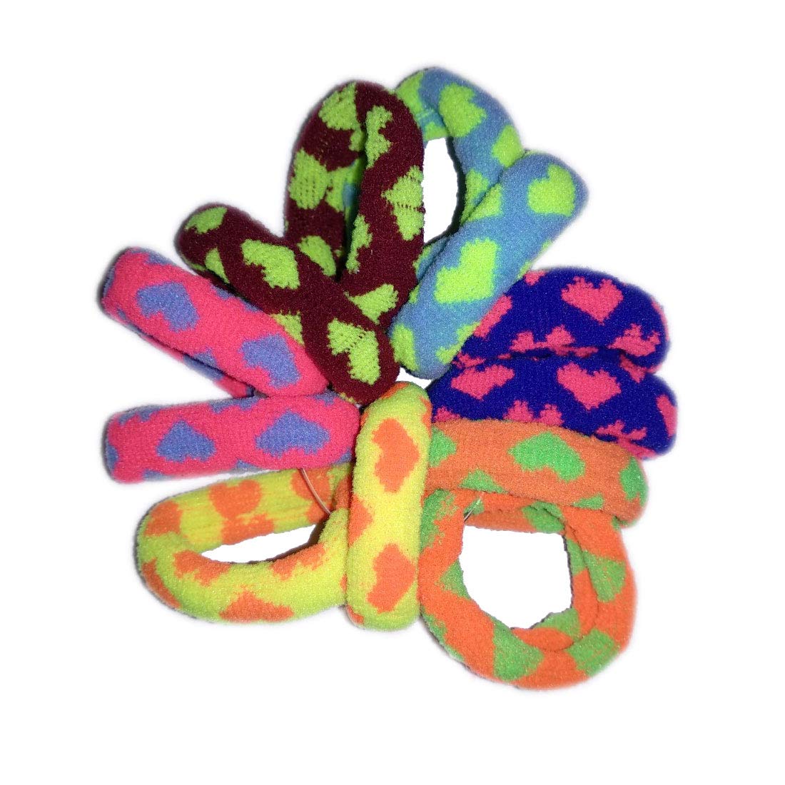 Dhanlaxmi Highly Elastic & Metal Free Rubber Band (Heart)