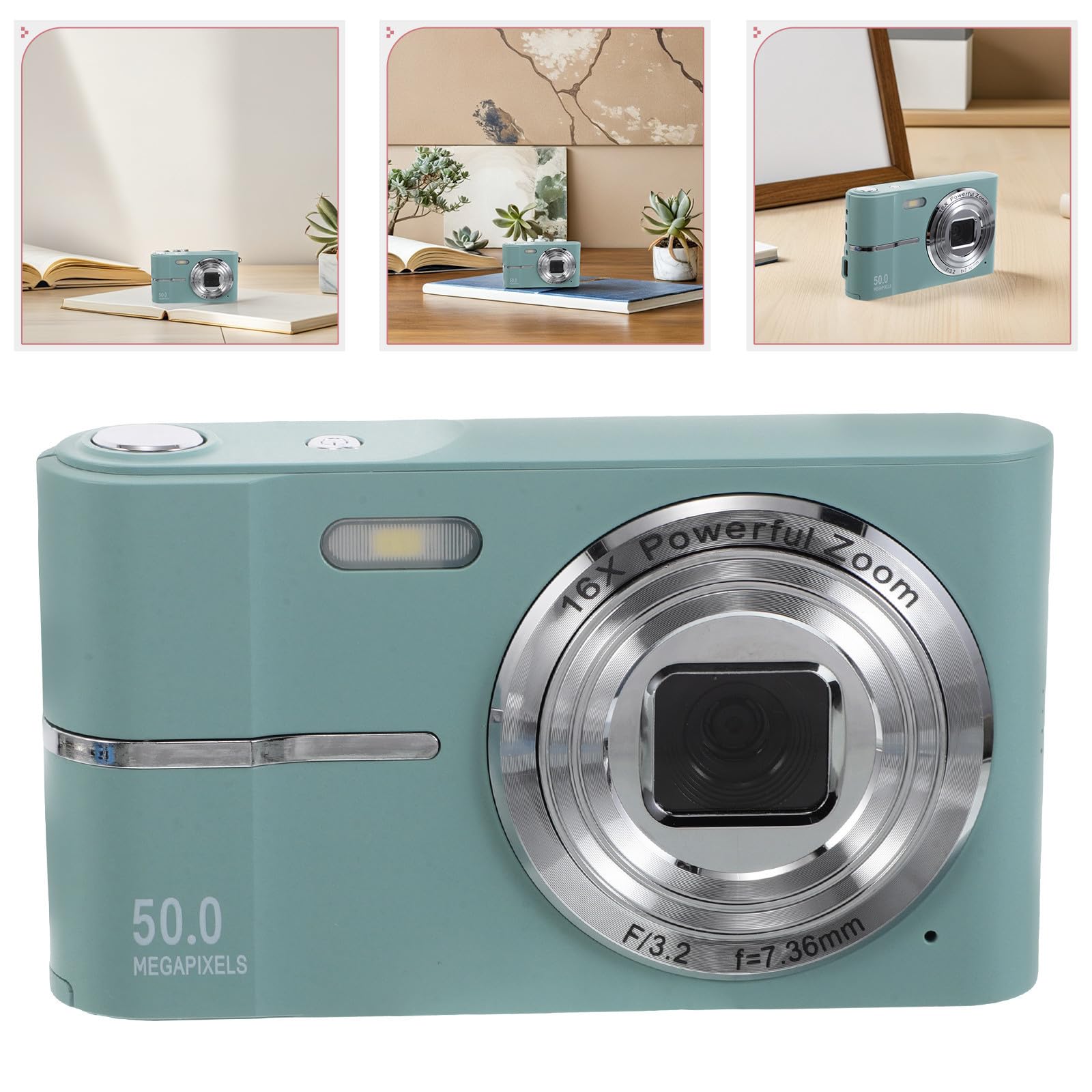 Beavorty Fotocamera Digitale Compatta da Viaggio con Modalità di Scatto Versatili, Leggera in Abs, per Fotografia Quotidiana per Tutte le Età