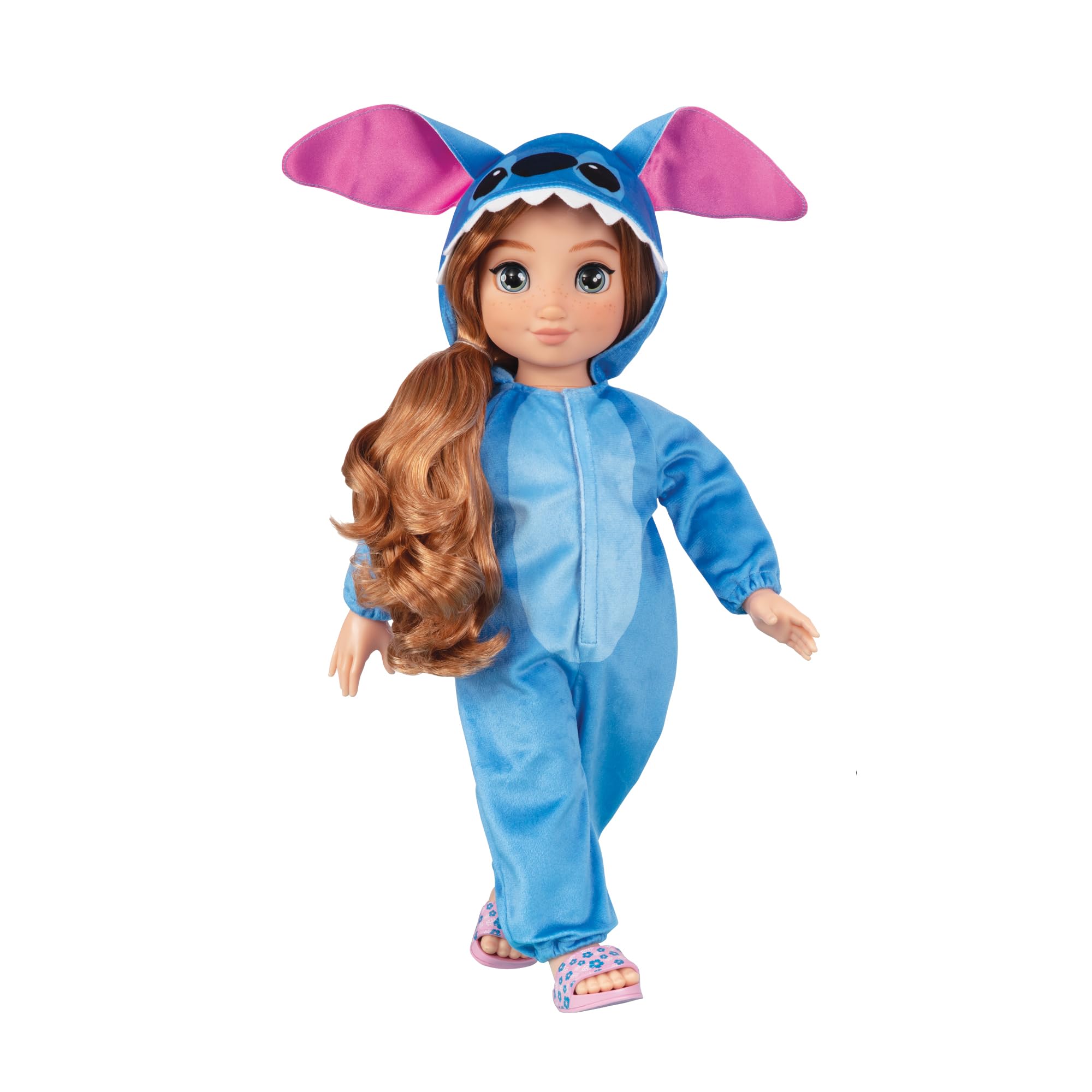 Disney Store Muñeca Fashion Inspirada en Stitch de 45 cm con Accesorios, Cepillo de Dientes, Pasta de Dientes de Juguete y Zapatitos - Muñecas Disney para Niñas 6 Años +, Strawberry Blonde Doll