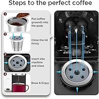 Vista 5 de Tazas K reutilizables para Ke K Supreme Tazas K recargables para Ke K Supreme Plus para cafetera (nuevo paquete de 1)