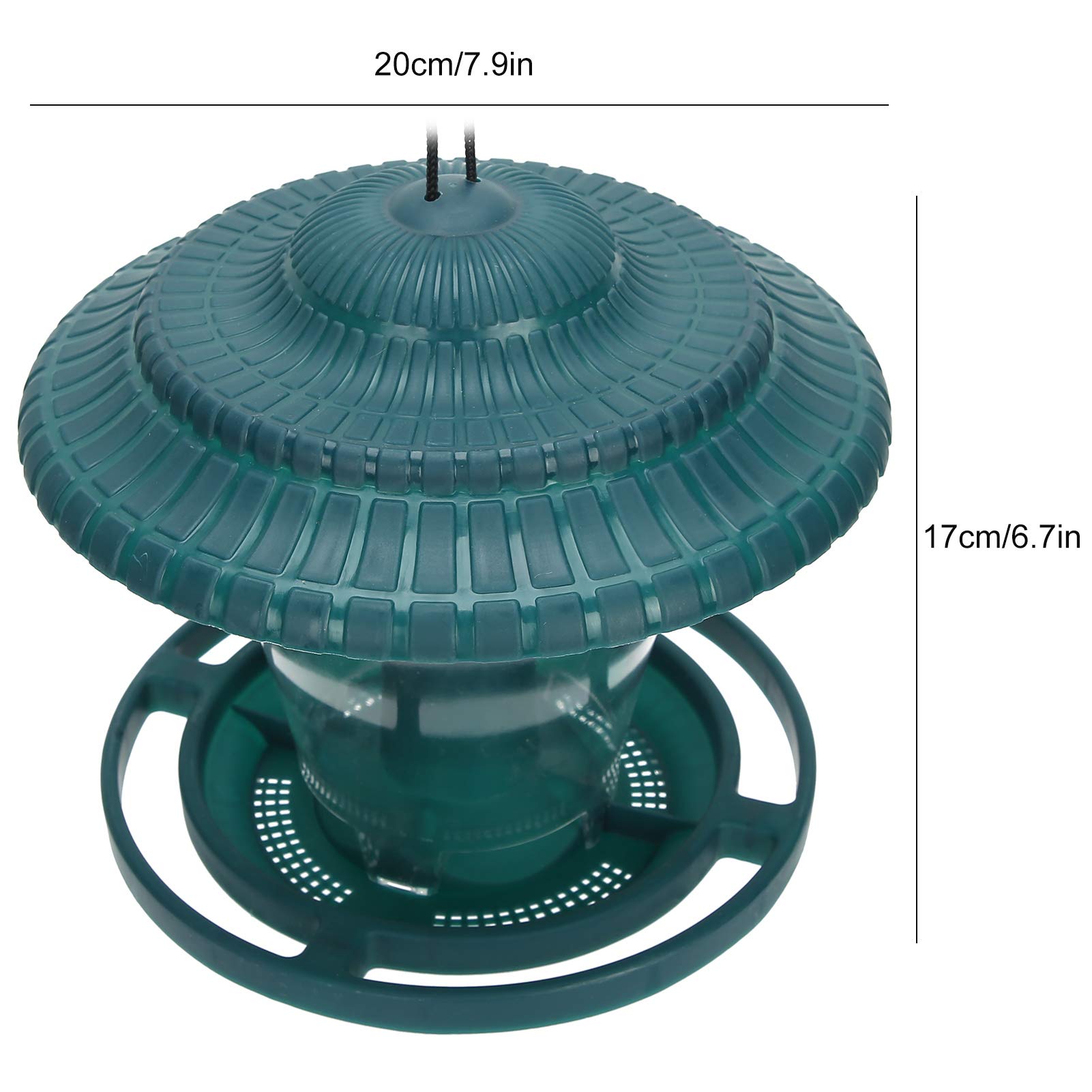 Mangiatoia Per Uccelli Da Appendere - Grande Capacit&agrave; 1.5 Libbre, Trasparente E Resistente Alle Intemperie