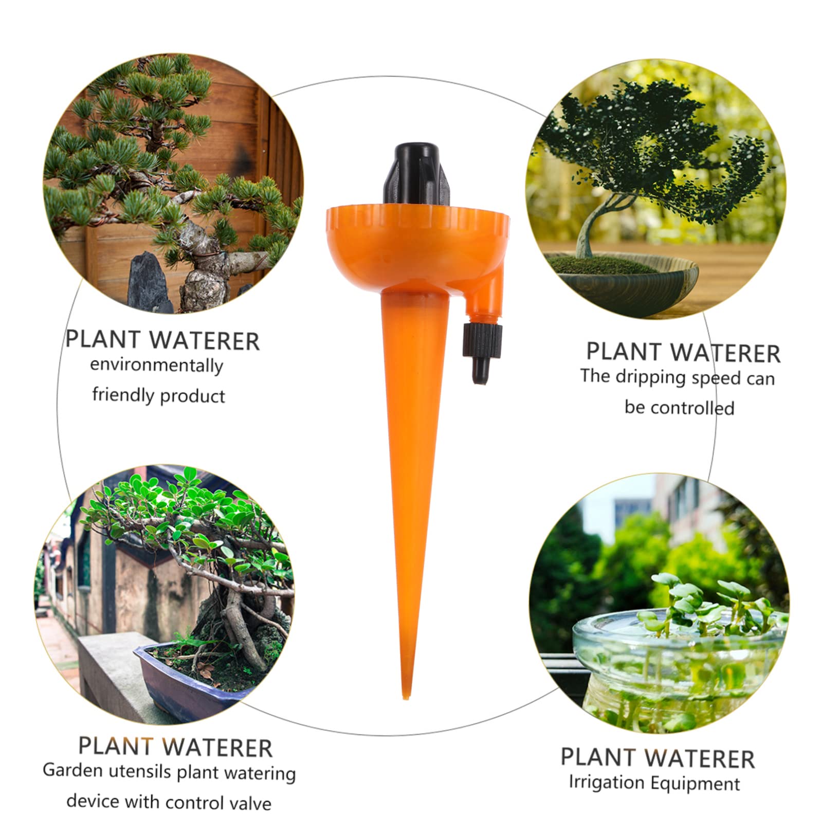 ibasenice 3 Set Irrigatore per Piante Dispositivo Picchetto con Irrigazione Controllo Facile Design Leggero per Casa Mantiene Piante Umide 6 Pezzi*3