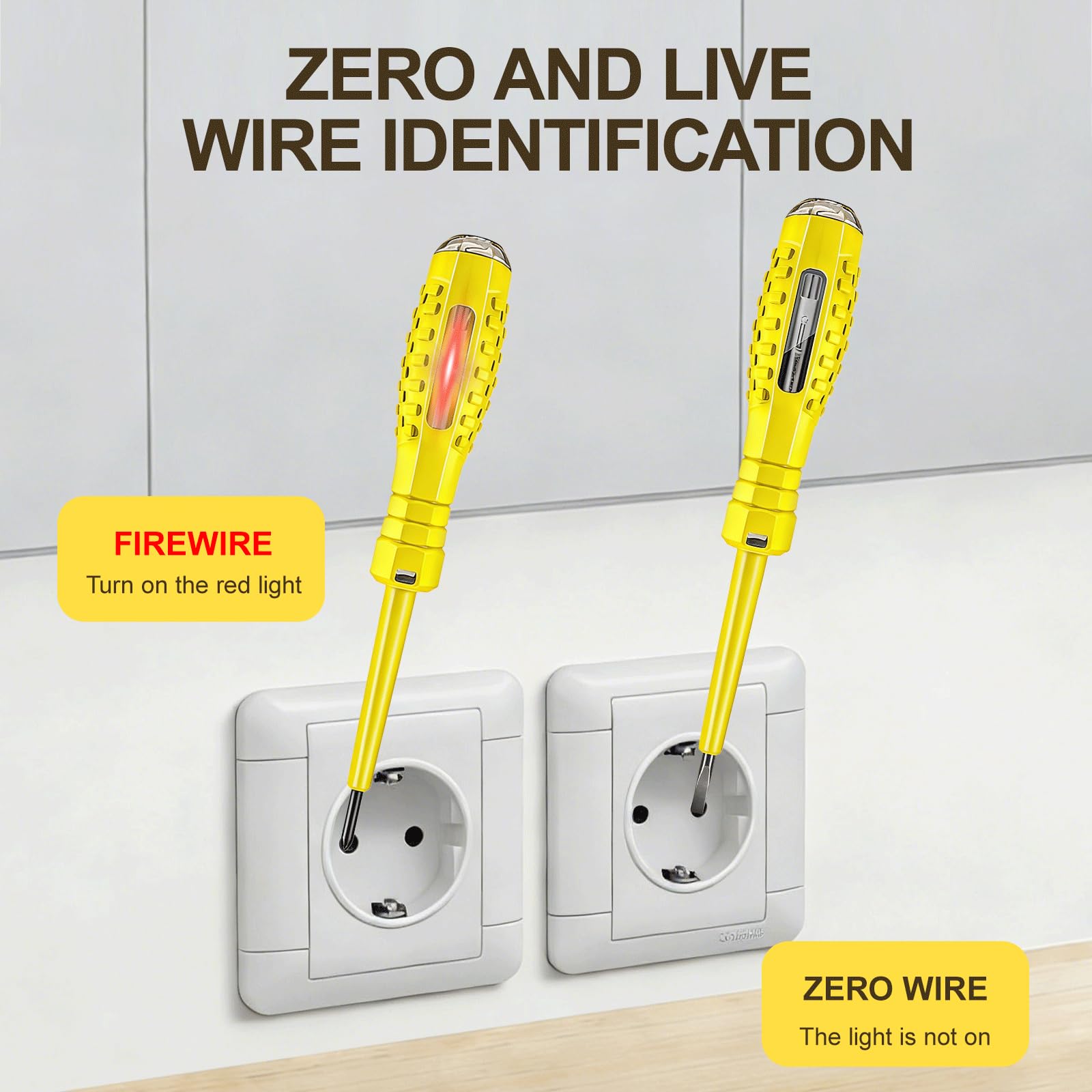 🪛 Destornillador Con Probador De Voltaje 2 En 1 – Detección 24V-250V – Broca Magnética Y Mango Ergonómico – 2 Piezas