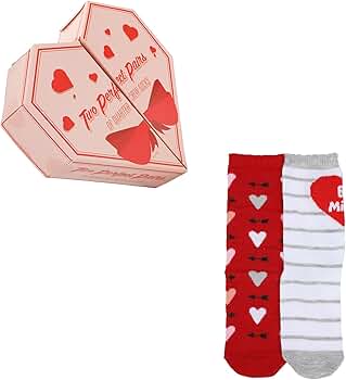 BELLING GIRLS HEART UNDO THE UNION等2枚セット Amazon.com: Bioworld Valentine's Day Youth Crew Socks 2-Pack