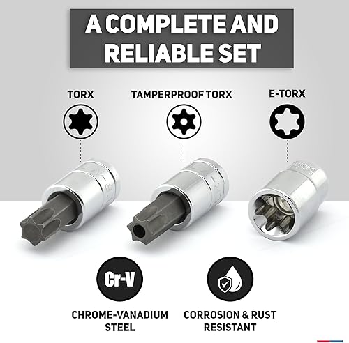 Miniatura 5 de Neiko Juego de brocas Torx 10070A y enchufe Torx externo 35 piezas