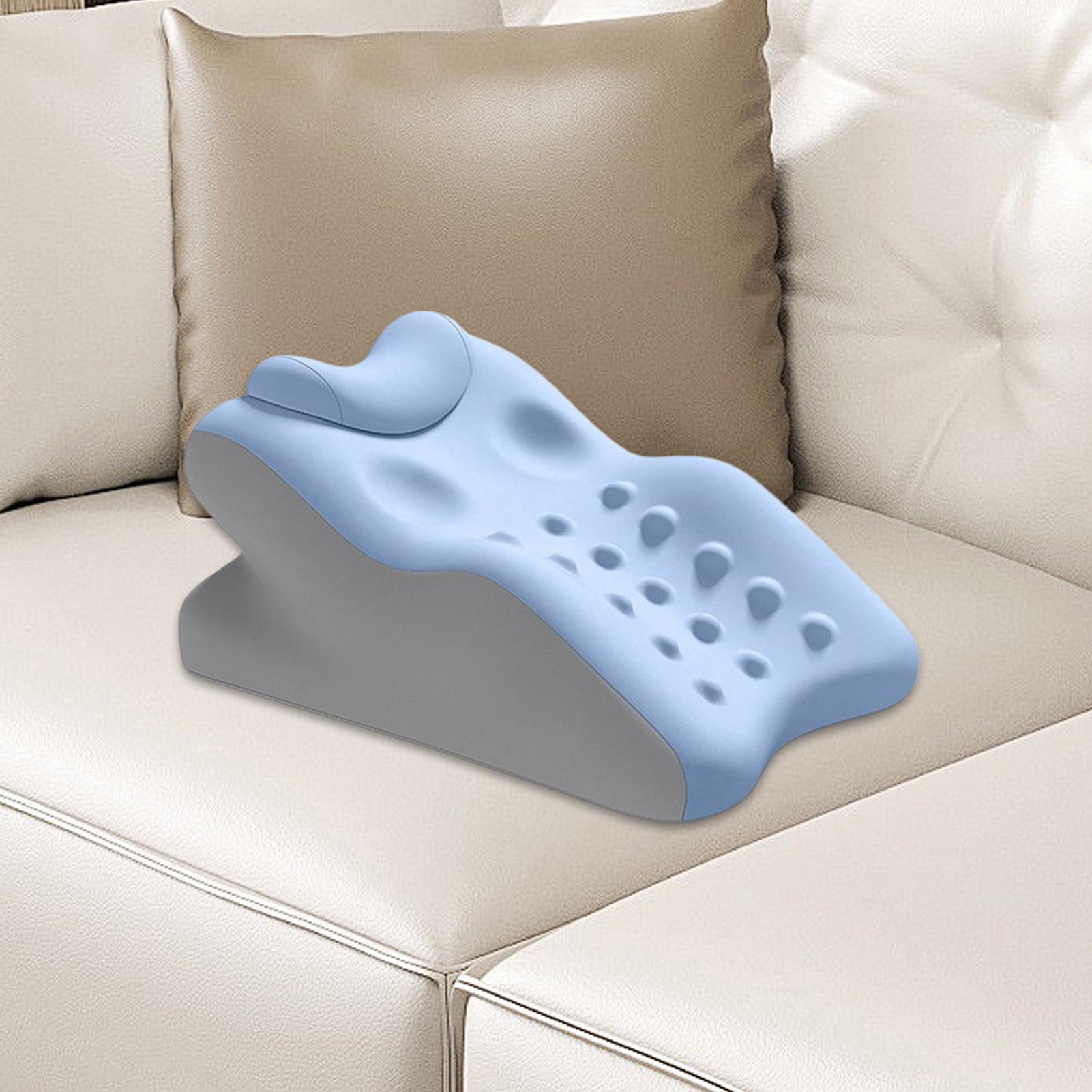 Almohada Cuña Cojín De Espuma Viscoelástica Con Soporte Para Cuello Y | Almohada Cuña Ergonómica para Dormir Adultos Lavable Cojín Espalda Relajante Lateral Sentado