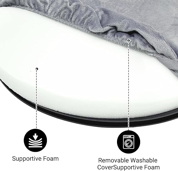 360° Rotating Seat Cushion for Car, Rotating Car Swivel Seat Cushion, Swivel Car Seat for Disabled, Rotating Chair Pad Comfort Skidproof Rotating Car Seat Swivel Cushion for Office Home Use