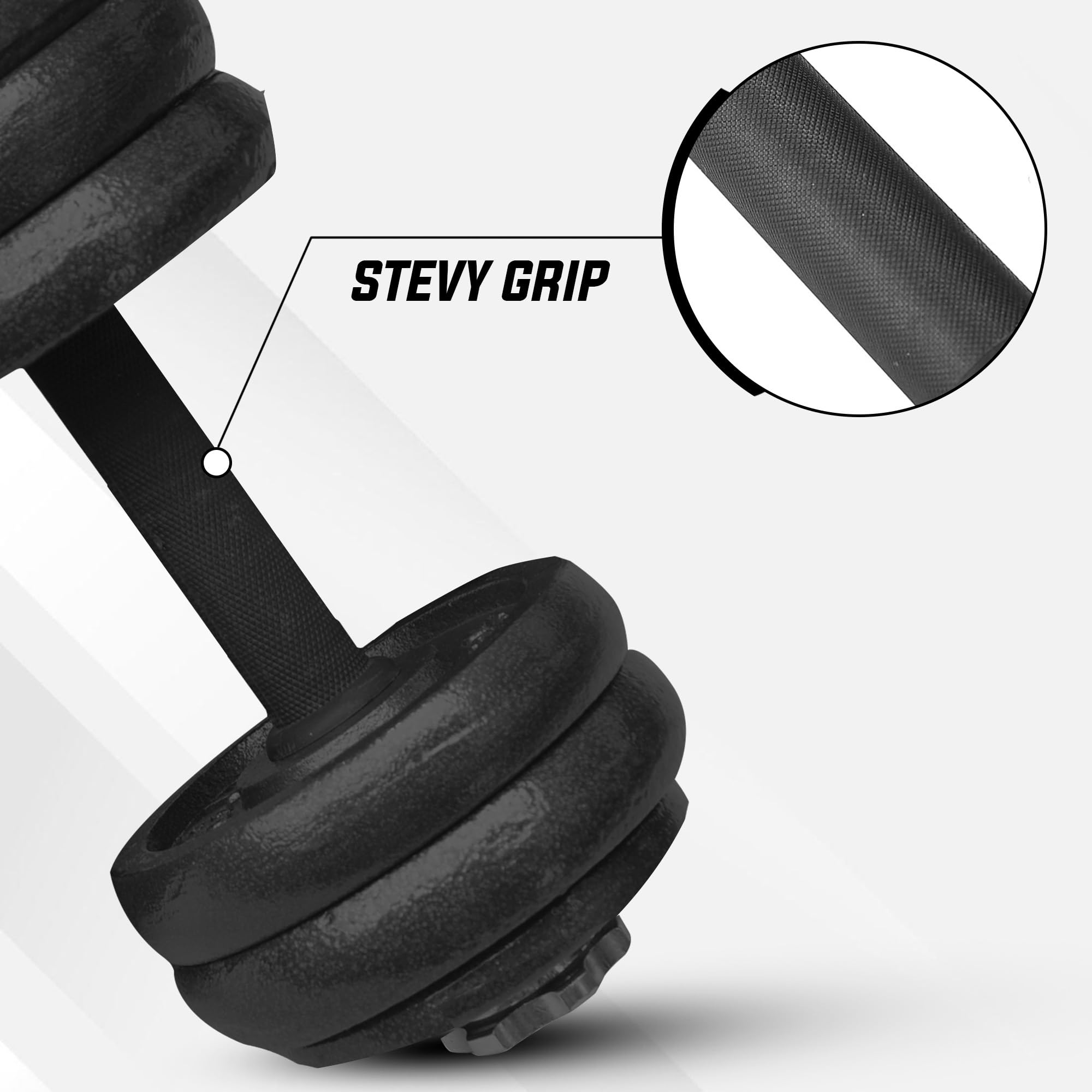 Hanteln Set verstellbar 20 kg, Kurzhanteln aus Gusseisen mit Transportkoffer, Hantelset mit 12 Gewichtsscheiben, Gewichte für Frauen und Männer, Dumbbells für Home Gym, Krafttraining zuhause
