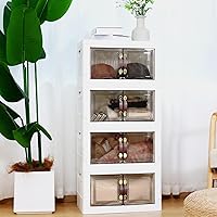 Moonedge 140QT Stackable Plastic Storage Bins with Lids Deals