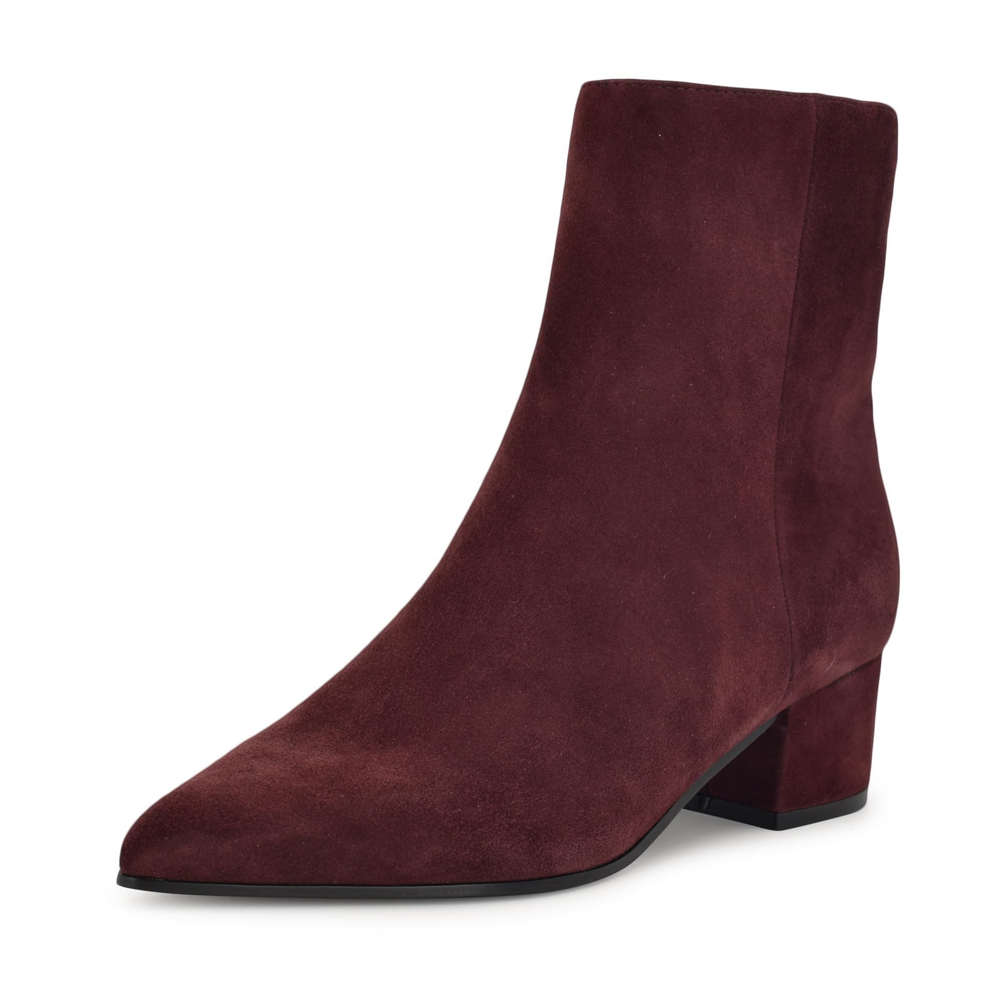Nine West Women's Maribu Ankle Boot, Dark Red Suede 600, 6.5 UK
