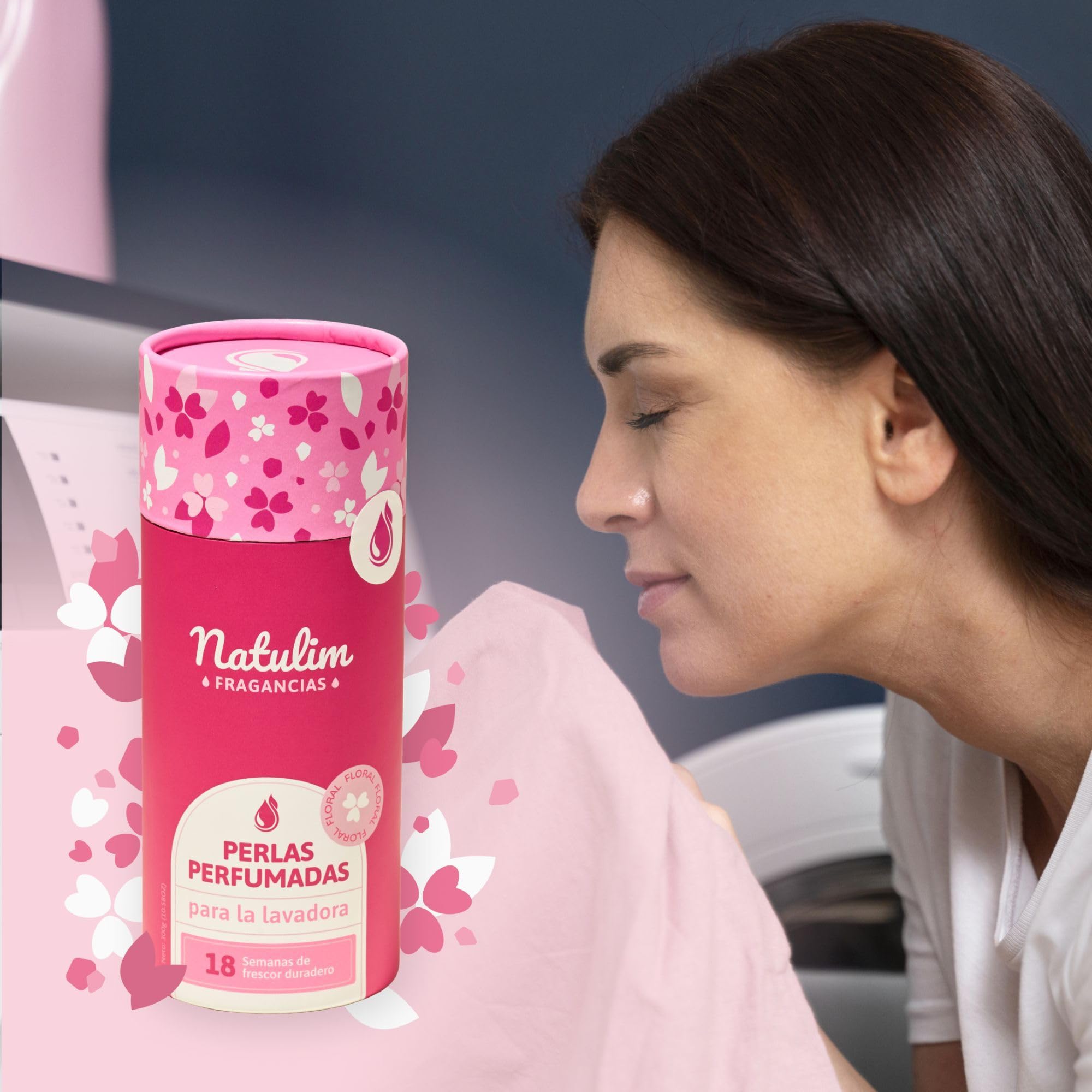 Natulim Perlas Perfumadas - Perlas Aromatizantes para Ropa - Fragancia Duradera - Sin Químicos Nocivos - Apto Pieles Sensibles y todo tipo de Prendas - 30 Lavados (Fragancia Floral)