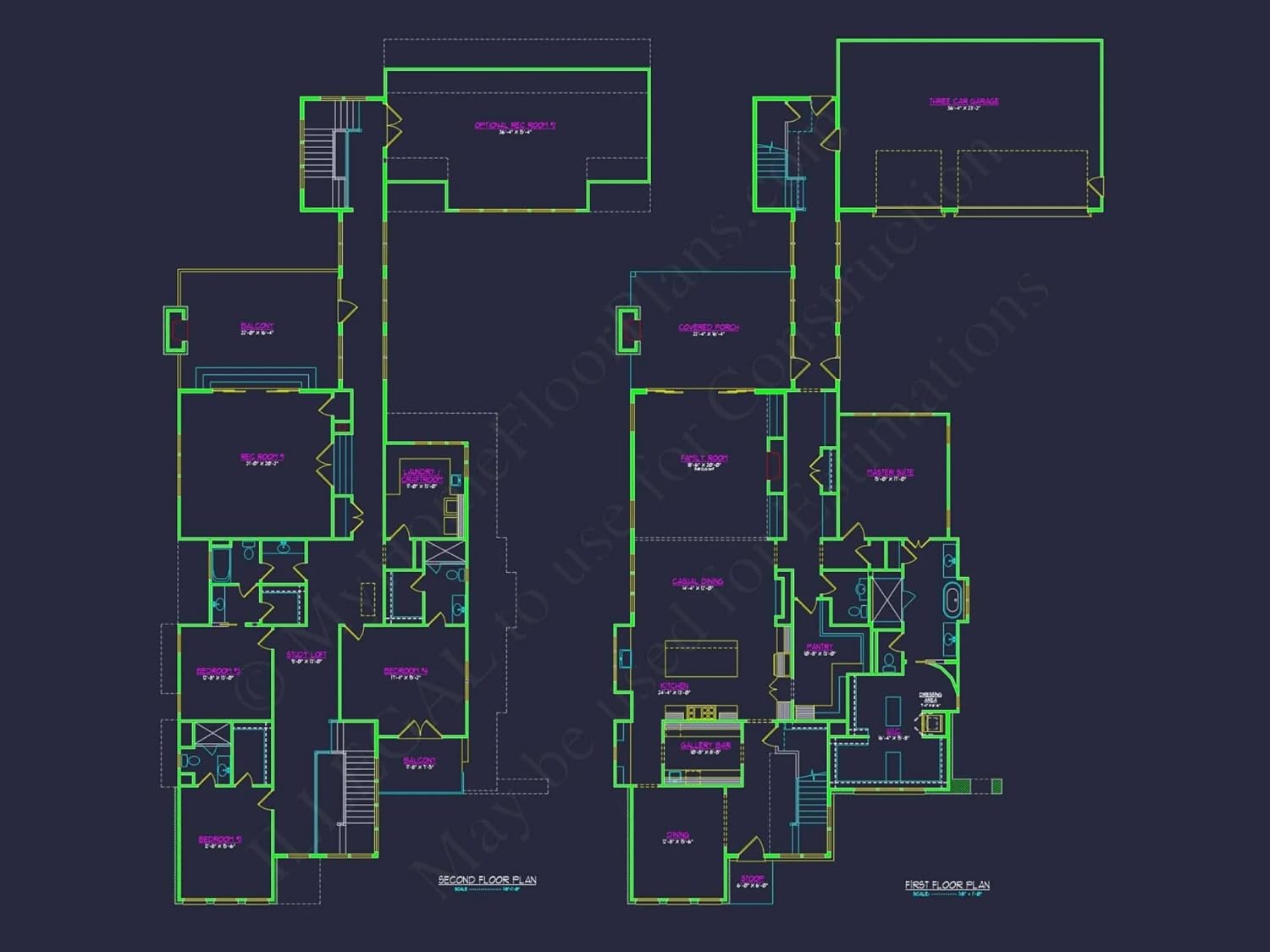 20-1231 HOUSE PLAN - Custom House Plan | 2-Story Floor Plans with CAD Designs
