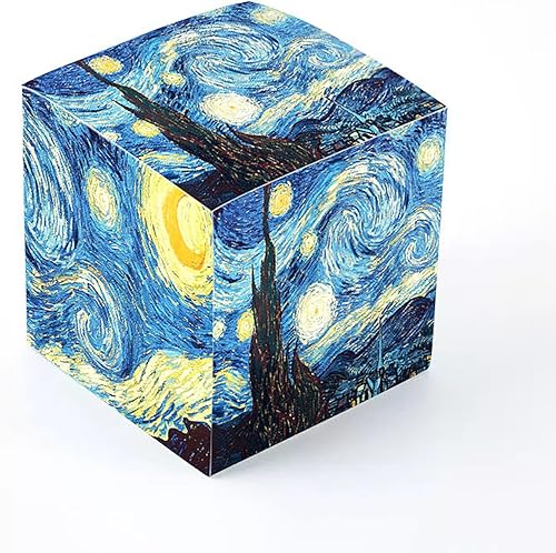 Van G - Cubo de notas adhesivas de 365 hojas, bloc de notas grueso y desgarrable con impresiones artísticas coloridas, 2.75 x 2.75 x 2.75 pulgadas,