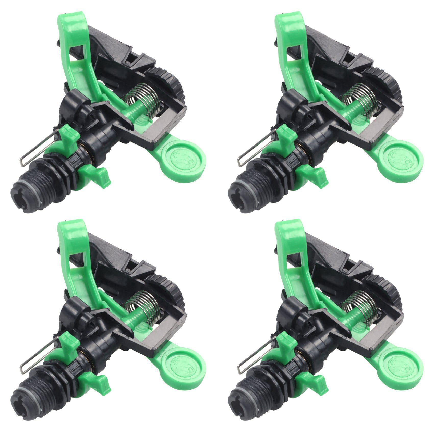 4X Garden Lawn Irrigation Tools Garden Sprinklers Rotating Nozzle Plant Watering Drippers Sprinkler