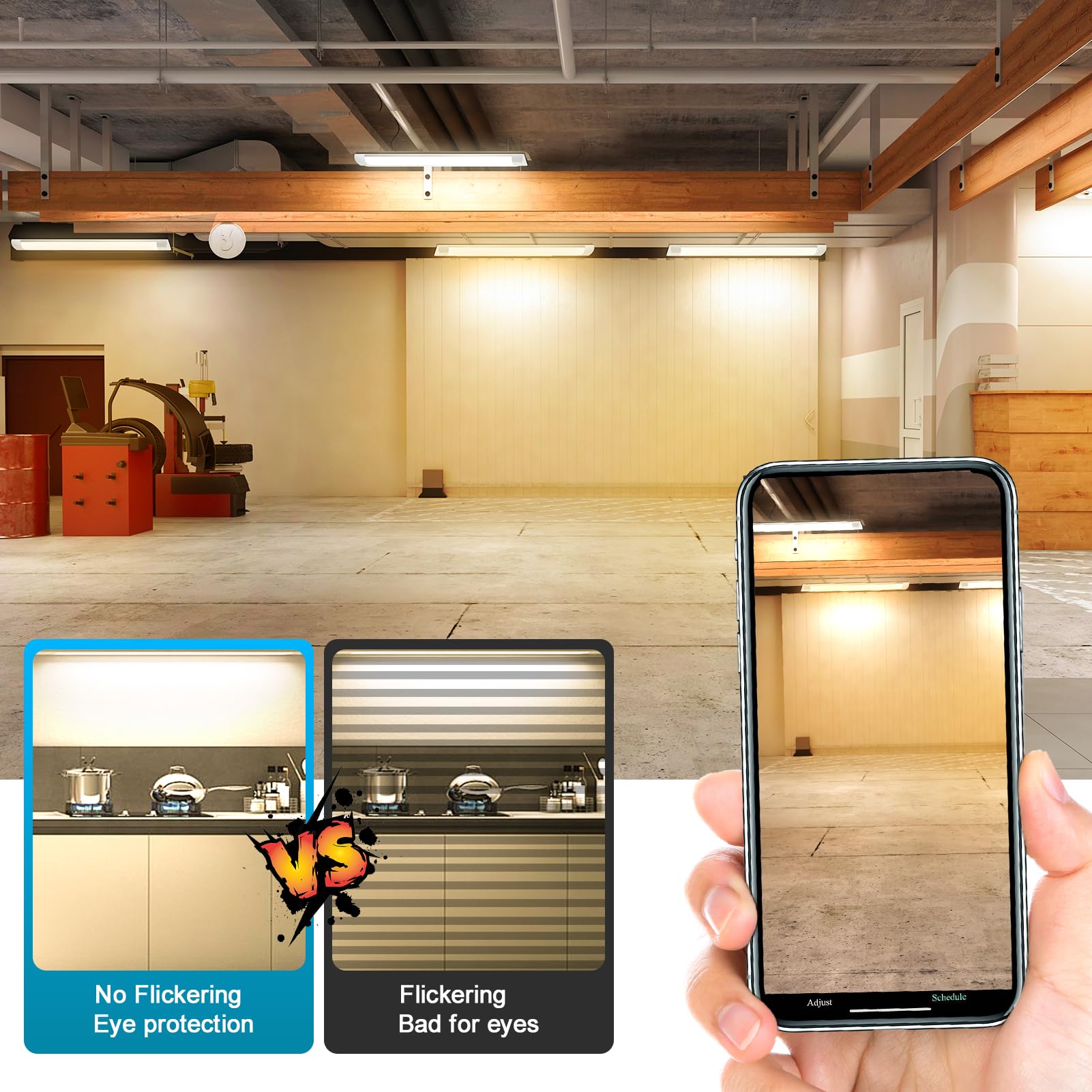 Plafoniera LED 10W 30cm Viugreum - 1200LM, 4000K Bianco Neutro | Per Bagno, Cucina, Ufficio - Foto 2