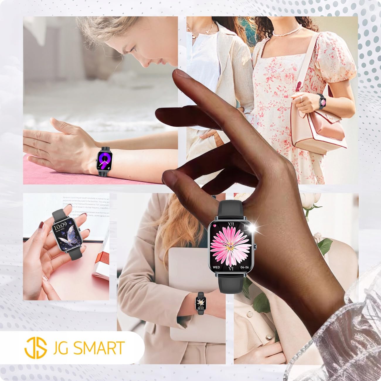 Smartwatch Zegarek Menu PL Dla Kobiety + 2 Paski + Rozmowy Powiadomienia