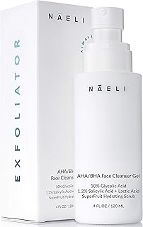 Sponsored Ad - AHA / BHA Exfoliating Face Wash - 10% Glycolic Acid & Salicylic Acid Cleanser, Anti Aging Acne & Wrinkle Re...