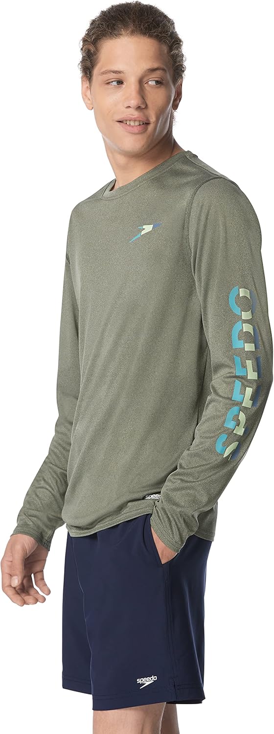 Speedo Men's Uv Swim Shirt Graphic Long Sleeve Tee - Image 2