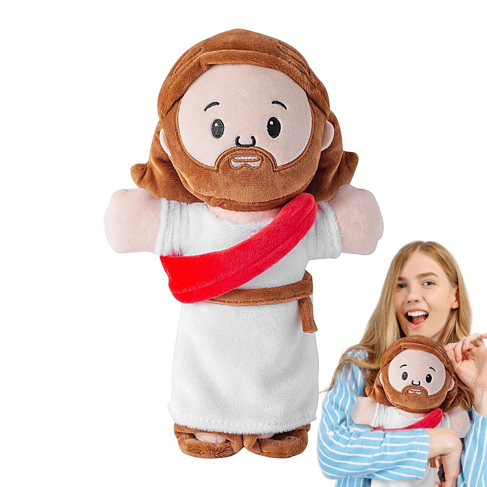 Bambola di Gesù in peluche, comodo cuscino per bambini | & fede cristiana, giocattolo morbido Gesù per camera da letto, divano e scuola domenica, regalo di compleanno, design 2026