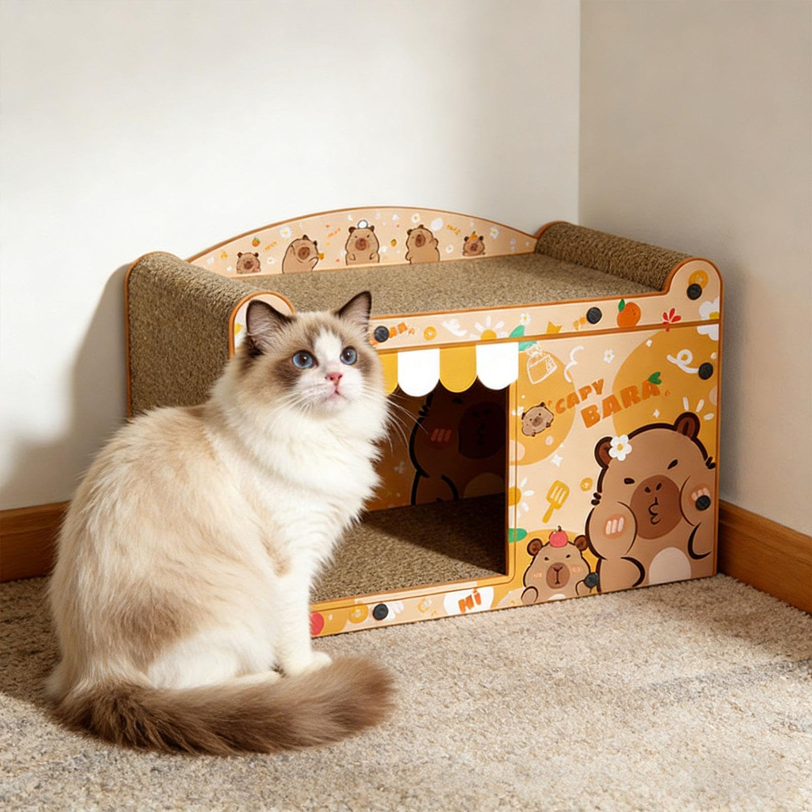 Sharplace Tiragraffi in Cartone Ondulato per Gatti, per Interni, per Gatti Adulti