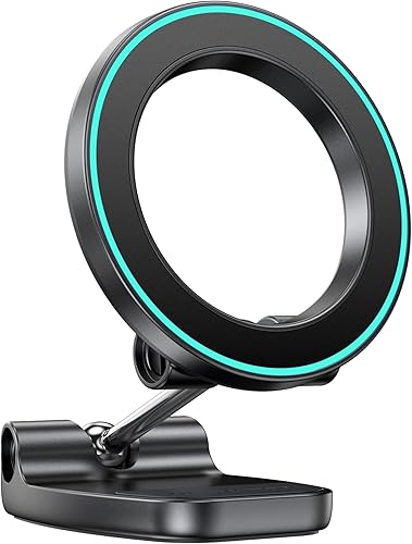 Miniatura 1 de CARMOUNT Soporte magnético ajustable para automóvil  Soporte de teléfono para salpicadero, rotación e inclinación de 360, opciones universales y