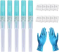 Agulhas de piercing de cateter – Kit de agulhas de cateter IV, agulhas de piercing de nariz de orelha, 14G, 16G, 18G, 20G Kit de piercing corporal