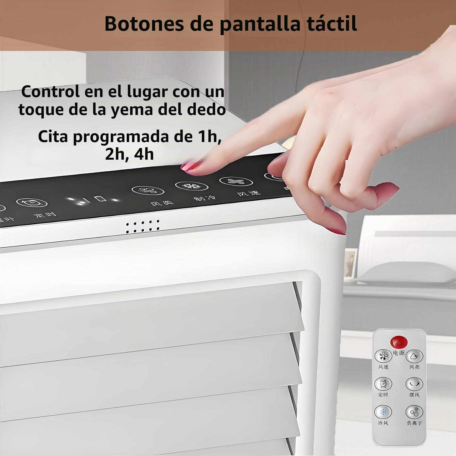 Aire Acondicionado Coche Mechero Portatil Enfriador de Aire Portátil Ventilador para Auto con 3 Velocidades 4 Bolsas de Hielo para Vehículos Hogar Oficina Camping 12VCar