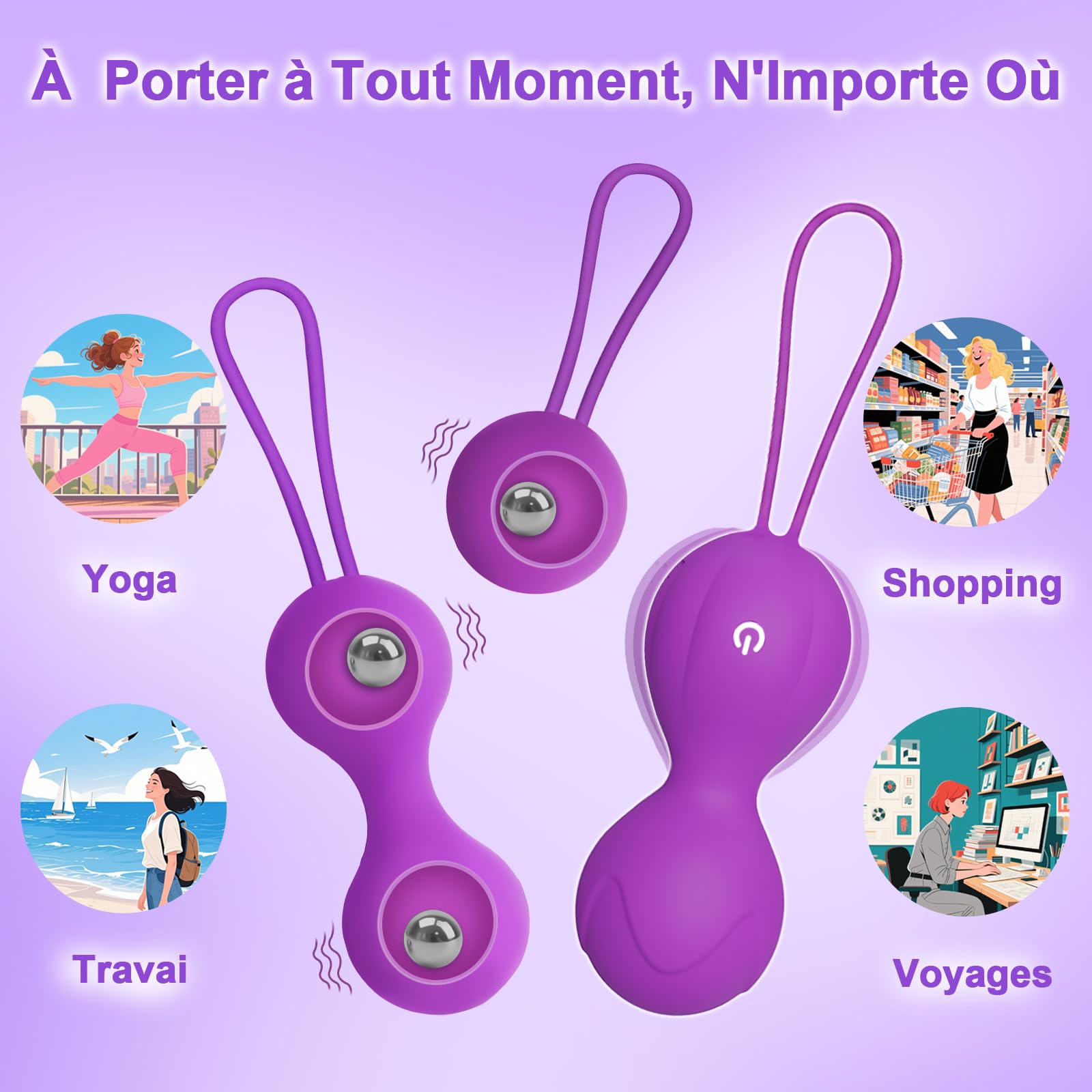 Sex Toýs Femme Couple Clitoridien Oeuf Vibrant Femme à Distance Gode Vibro-Masseur Va et Vient Vibromasseurs Feminin à Distance Vibro Clitoridiennes 10 Modes Sex Toys Jeux Sexuelle Adulte Couple