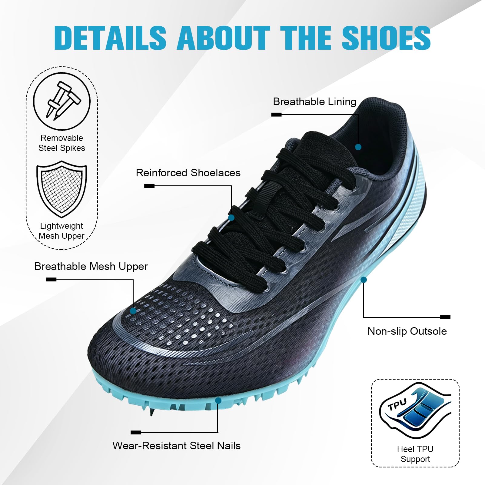 Scarpe Atletica Leggera, Unisex Stivali Running Professioni