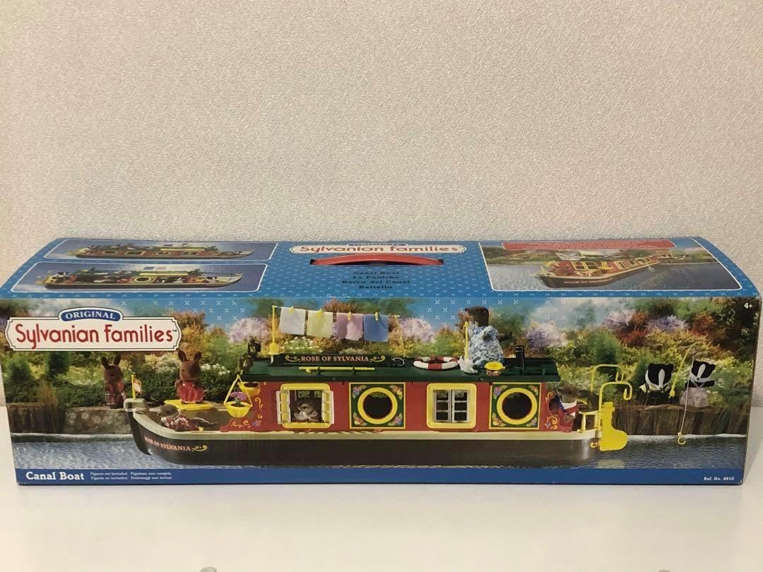 未使用シルバニアファミリーcanal boat 海外版 廃盤レア シルバニア