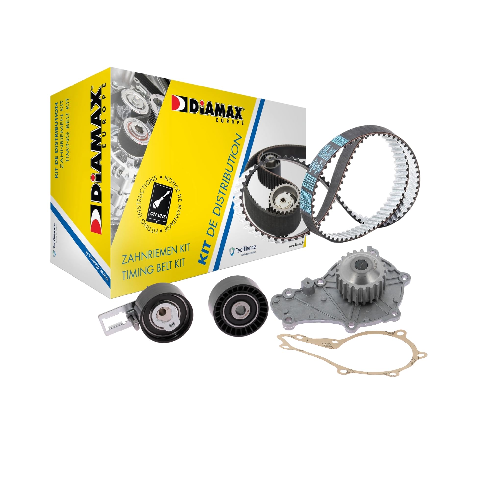 KIT CINGHIA DISTRIBUZIONE + POMPA ACQUA ORIGINALE AUDI A3 A4 A5 A6 Q5