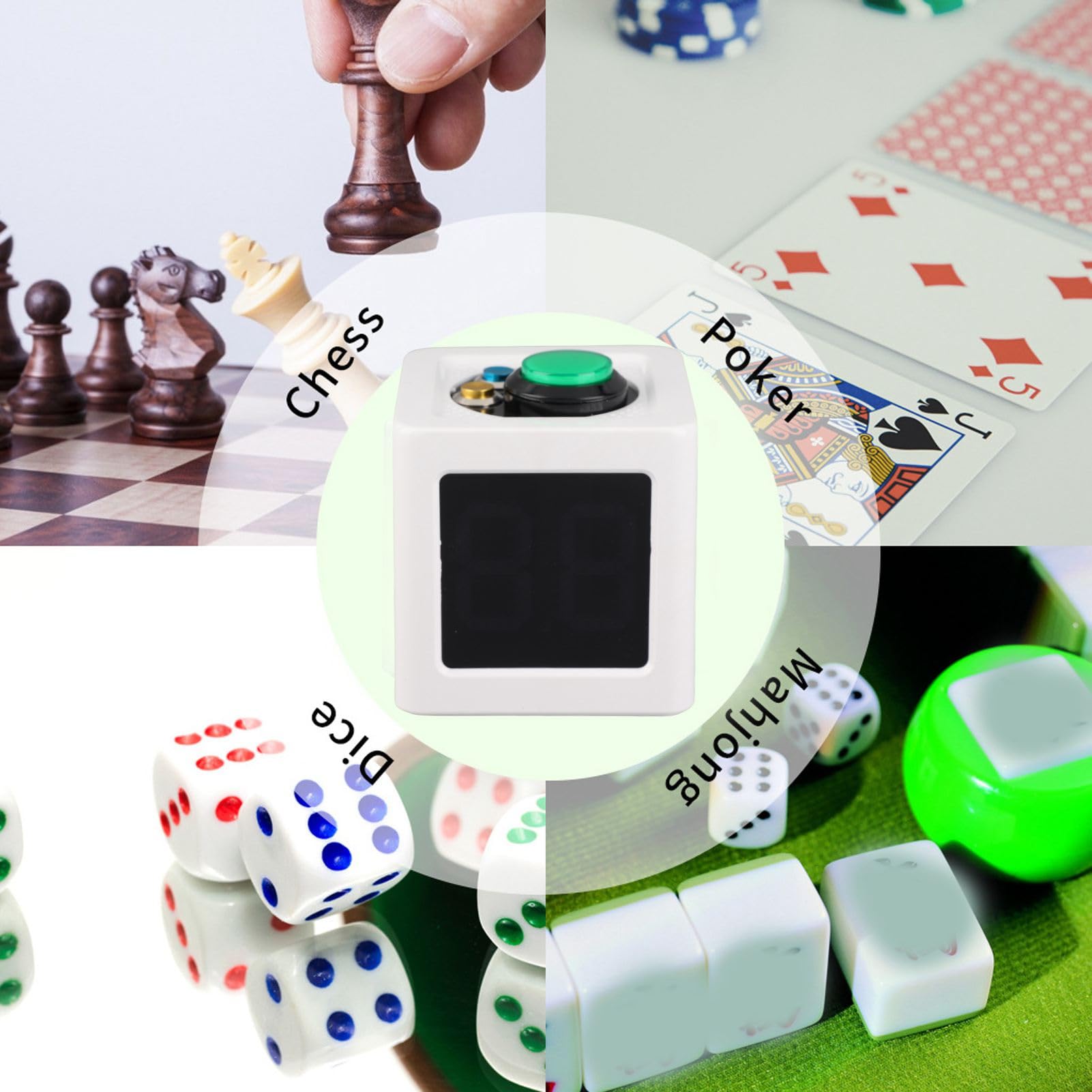 Minuteur magnétique Multi Cube, Compte à rebours Intelligent pour études, chronomètre numérique 4 Faces pour Cuisine, Jeux et Fitness