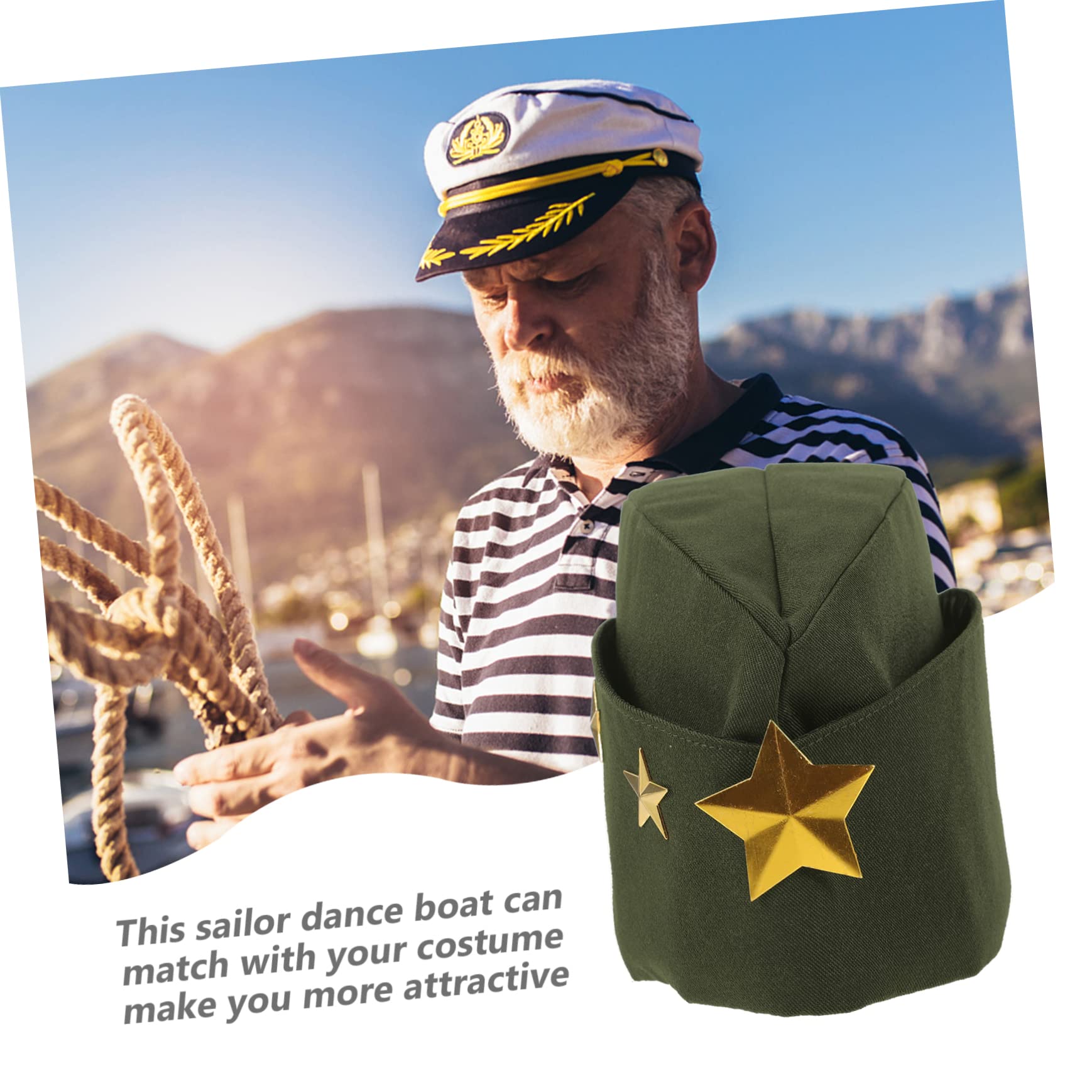 Amazon | ORFOFE ボートキャップ 海軍帽子 ロシアの船員の帽子