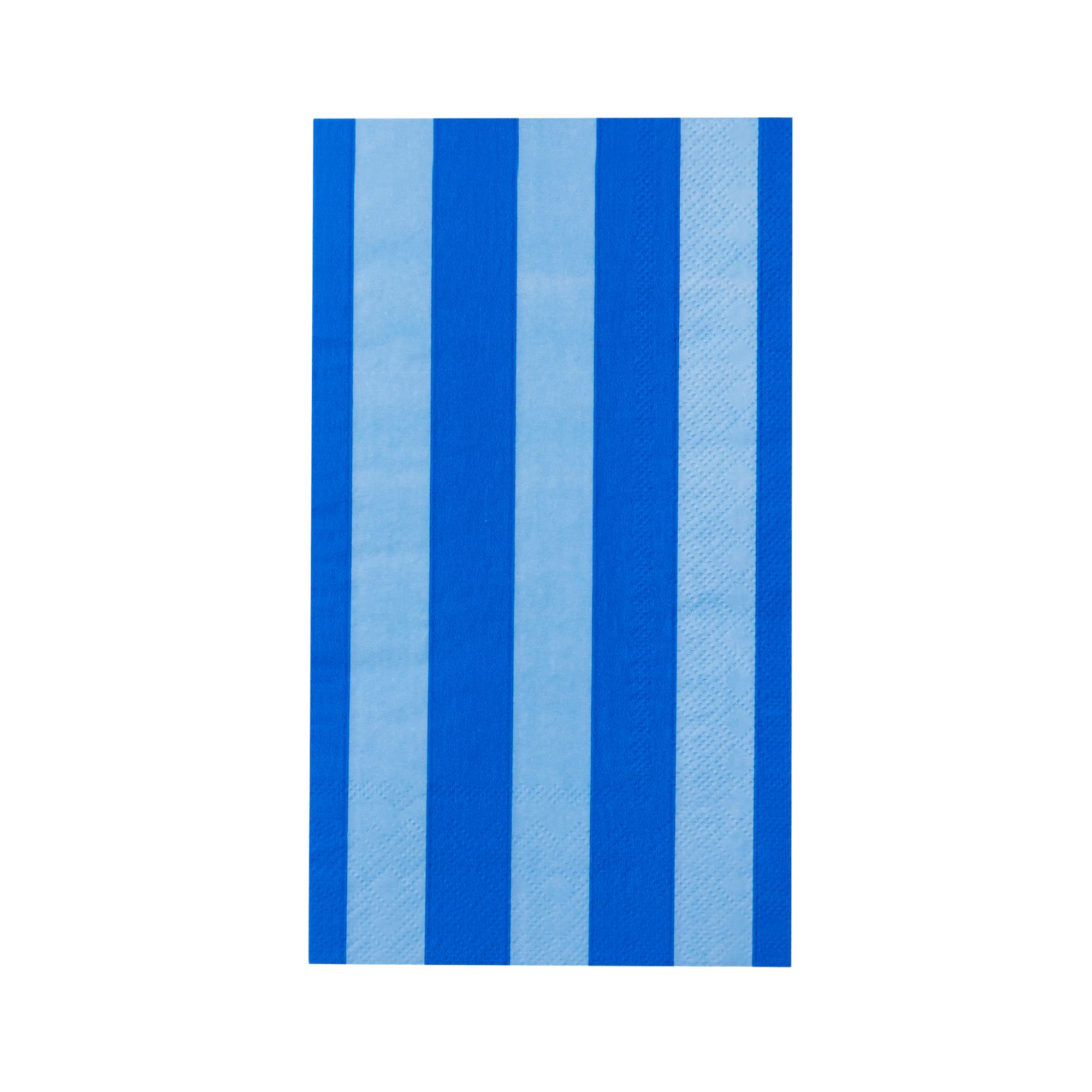 Bonjour Fête Dark Blue Cabana Stripe Guest Towels, Pack of 20, 4.25x7.75"