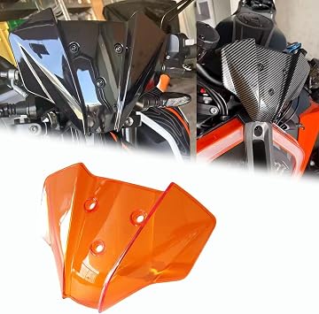 For Duke 390 125 1290 Super Duke 2024 2025 NEW Motorcycl Windshield Flyscreen Front Wind Deflector Shield Screen Airflow 1290 Super Duke R / RR DUKE390 DUKE125 Orange