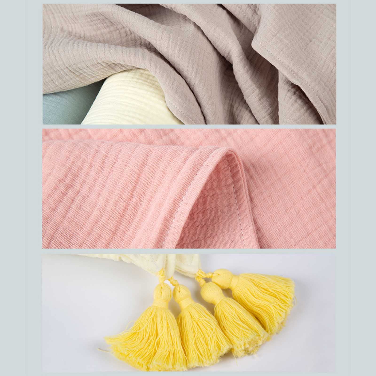 120x150cm Bambino Ricezione Coperta Morbido Cotone 4 Strati Mussola Garza di Cotone Solido Sacchetto Neonati Asciugamano Da Bagno Copertura Coperta Per Neonati Neonati